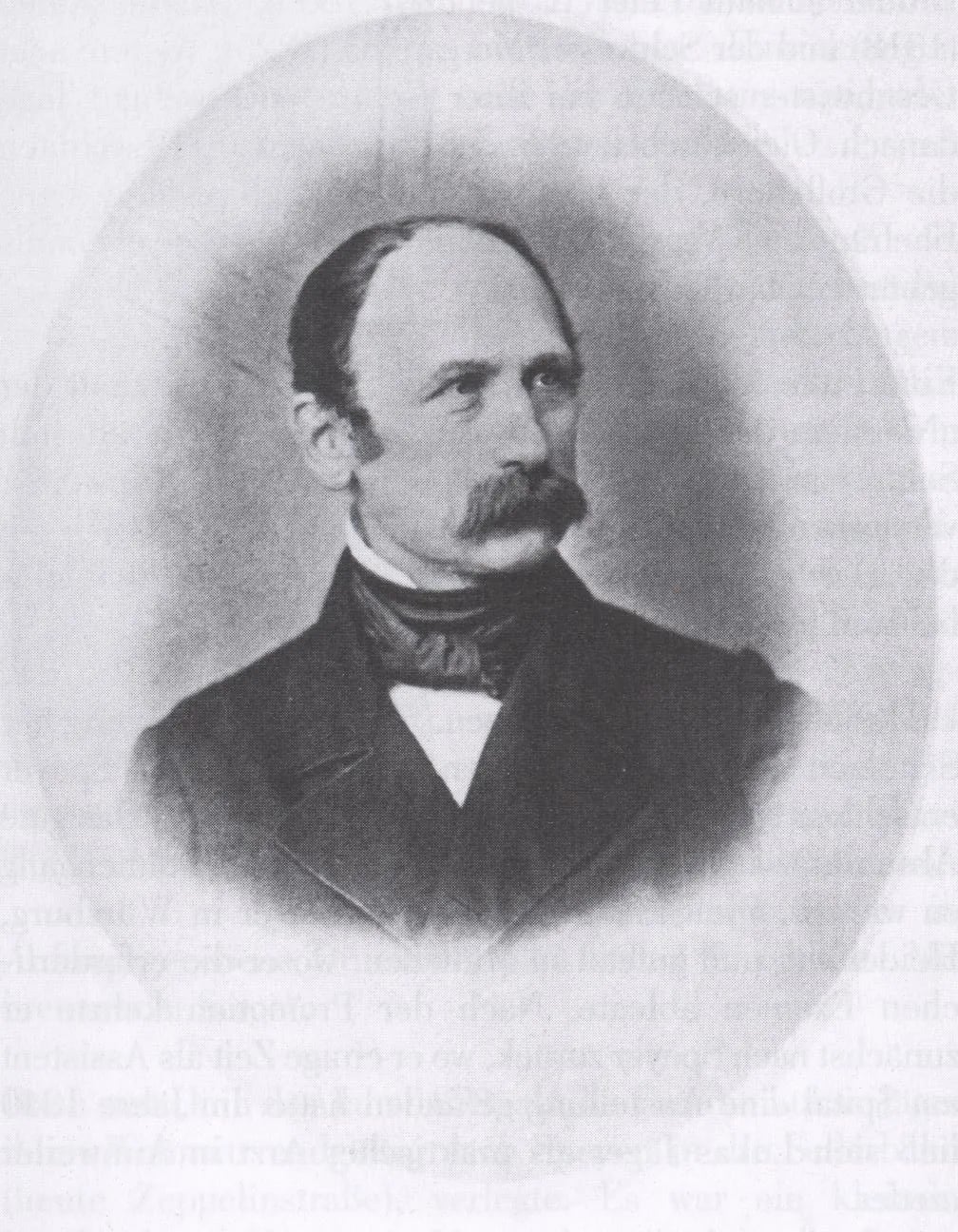Porträt von Johann Lukas Jäger (1811–1874) – Gedenkseite