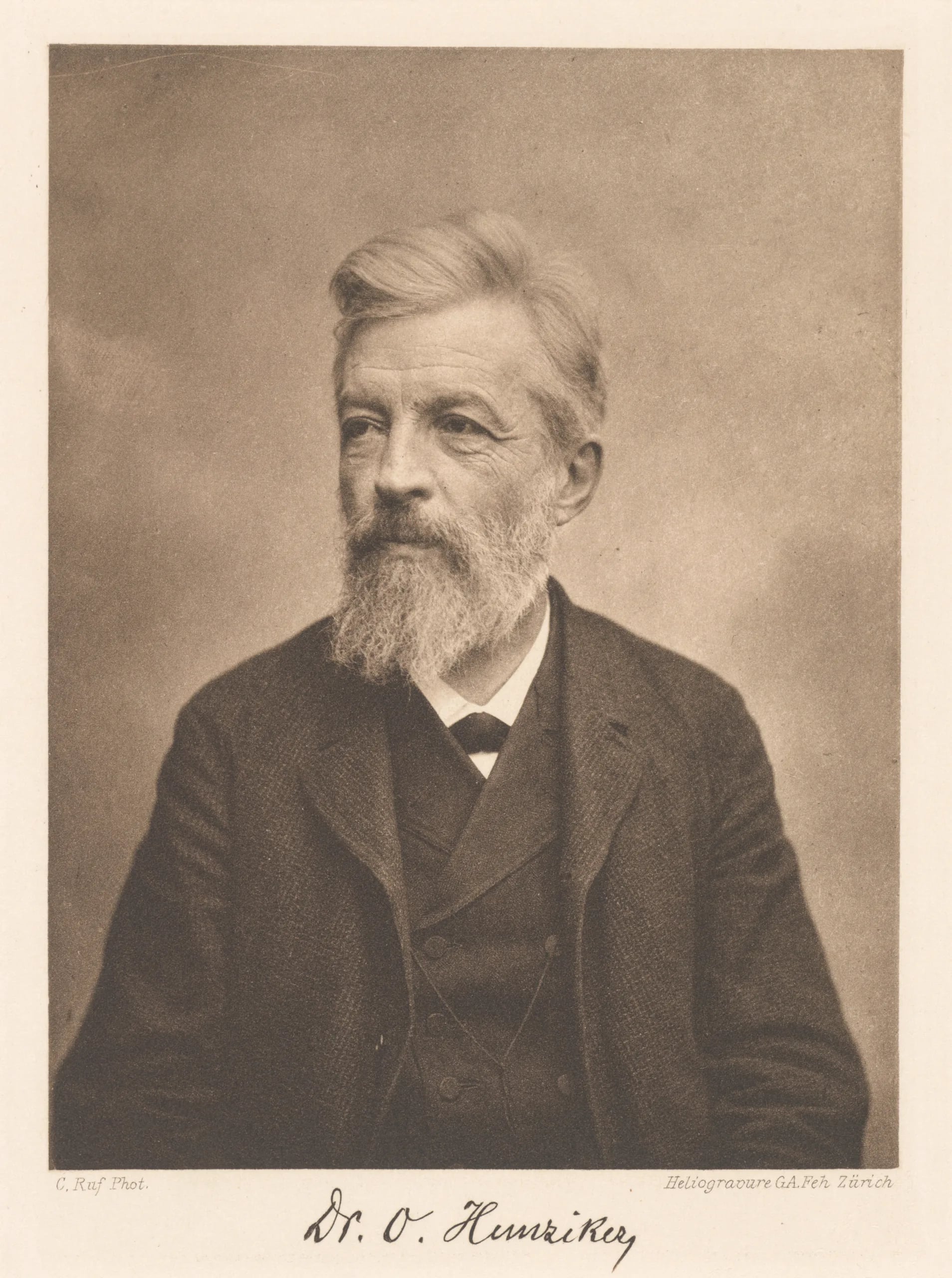 Porträt von Otto Hunziker (1841–1909) – Gedenkseite