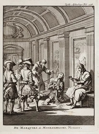 Porträt von Giovanni Monaldeschi (1626–1657) – Gedenkseite