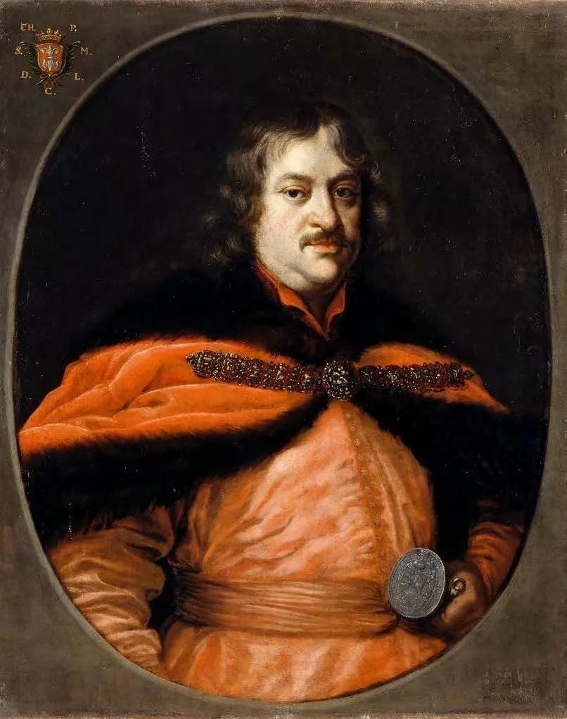 Porträt von Krzysztof Zygmunt Pac (1621–1684) – Gedenkseite