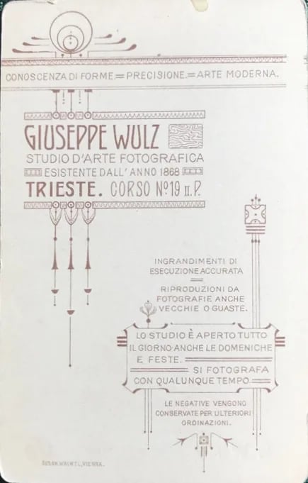 Portrait of Giuseppe Wulz (1843–1918) – memorial page
