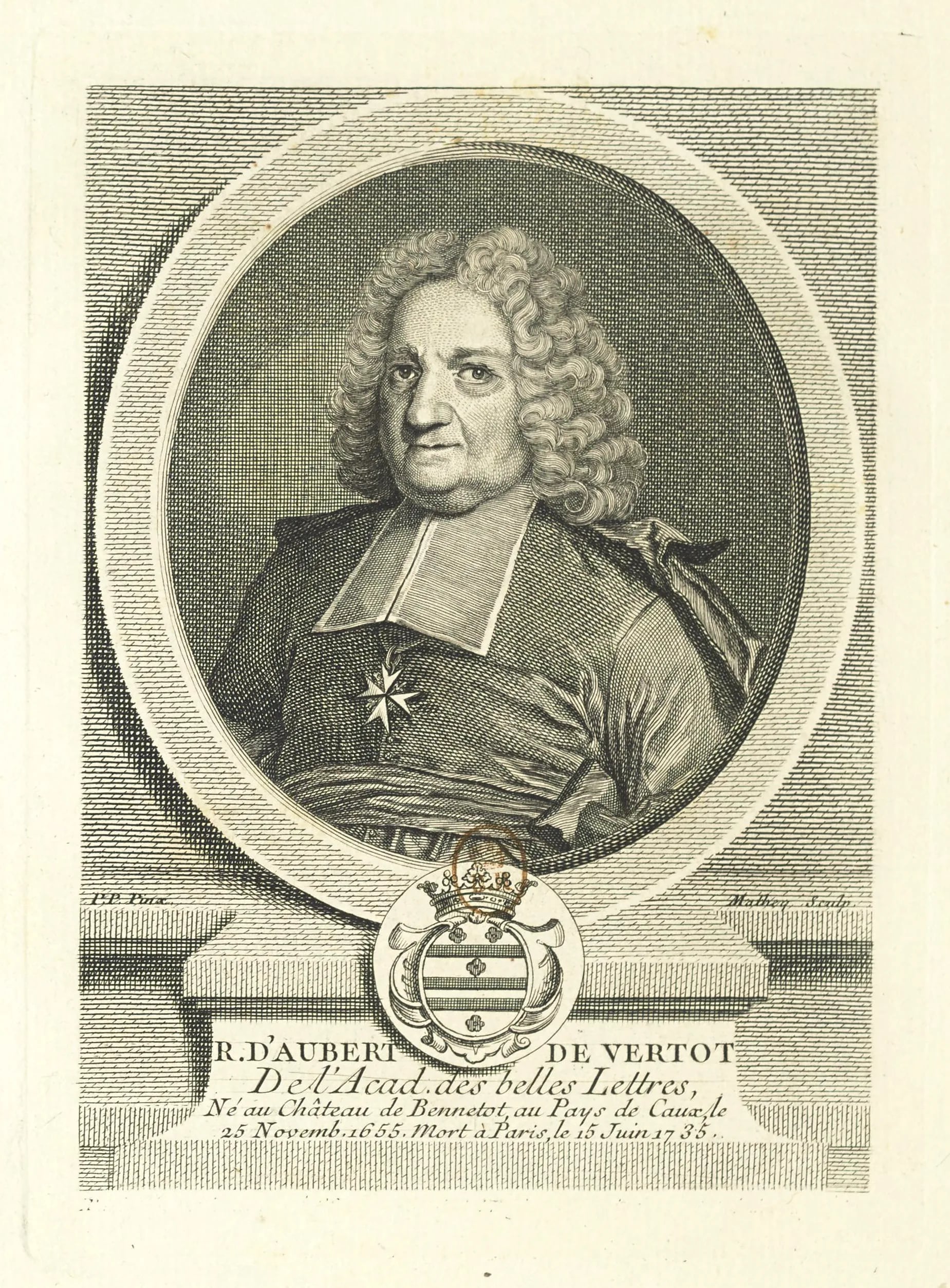Portrait of René Aubert de Vertot d’Auboeuf (1655–1735) – memorial page