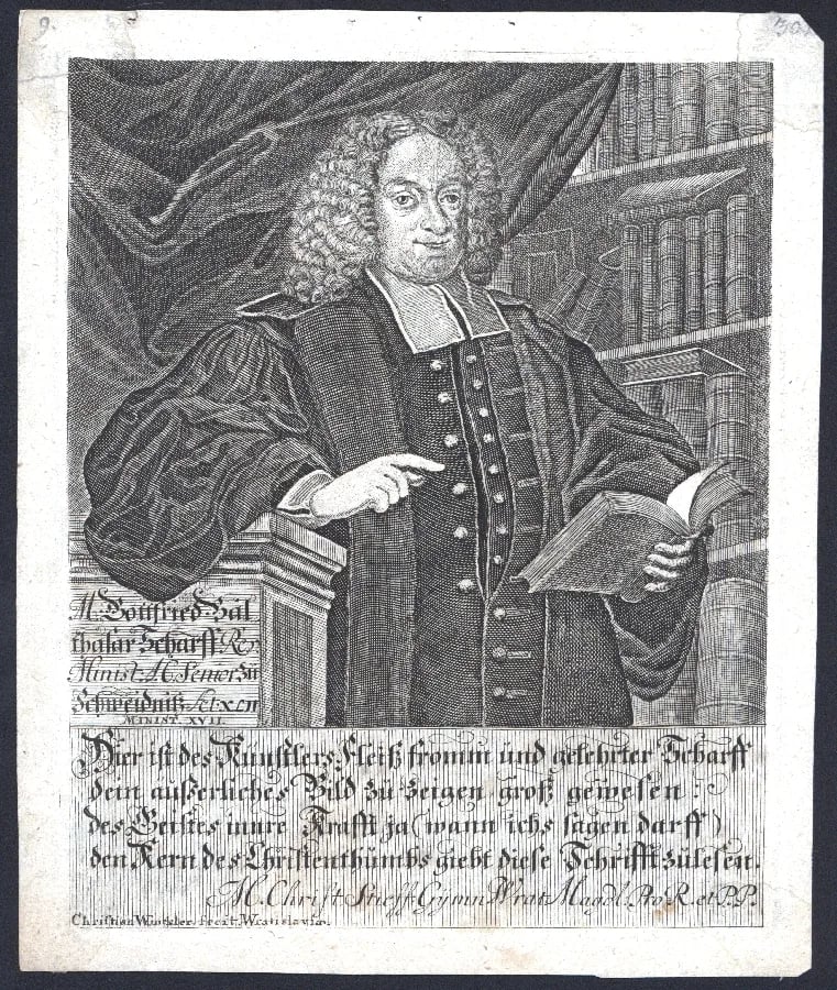 Portrait of Gottfried Balthasar Scharff (1676–1744) – memorial page