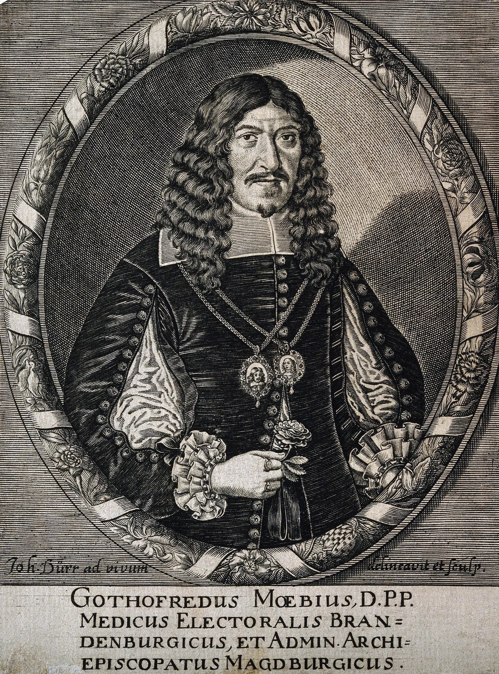Portrait of Gottfried Möbius (1611–1664) – memorial page