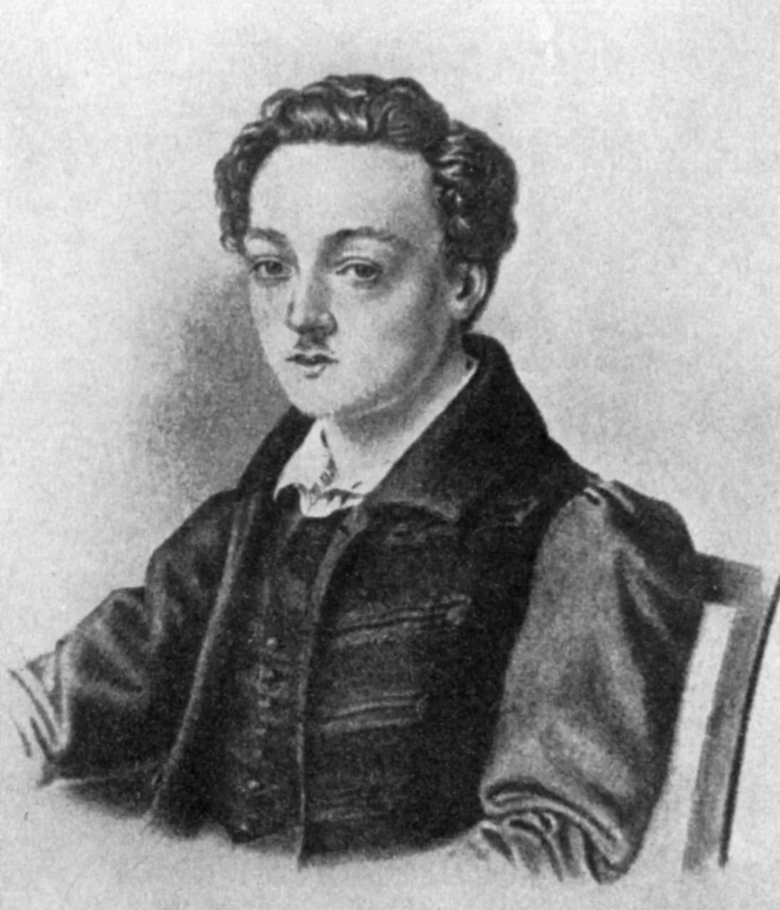 Porträt von Georg Büchner (1813–1837) – Gedenkseite