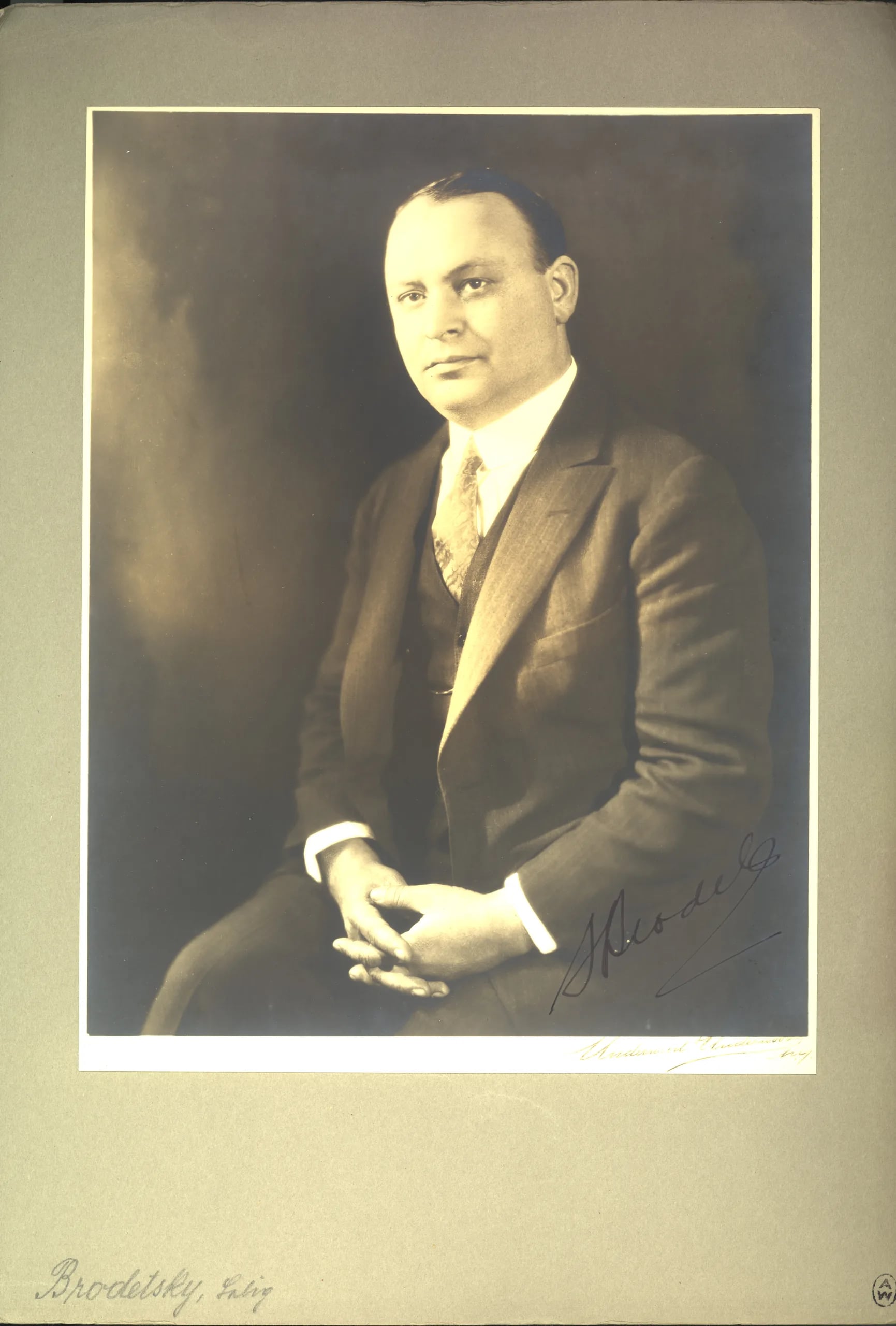 Portrait of Selig Brodetsky (1888–1954) – memorial page
