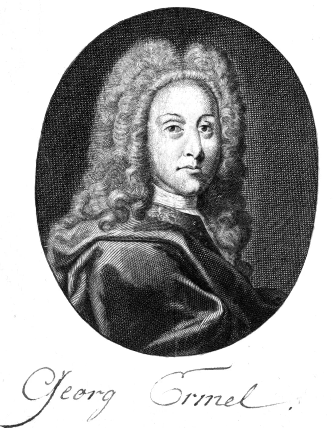 Porträt von Georg Ermel (1659–1745) – Gedenkseite