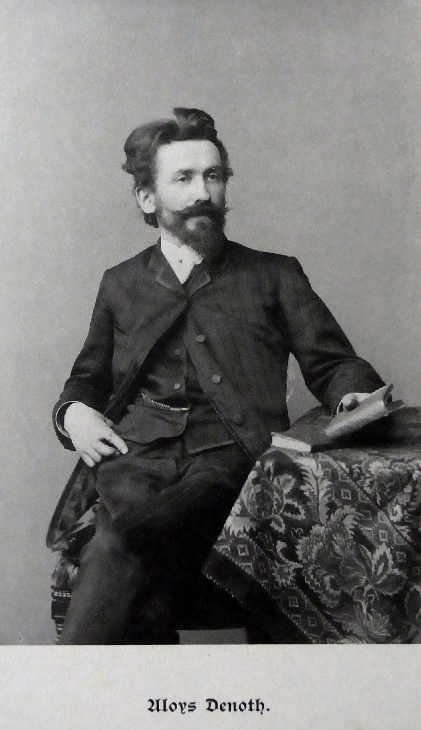 Porträt von Aloys Denoth (1851–1893) – Gedenkseite