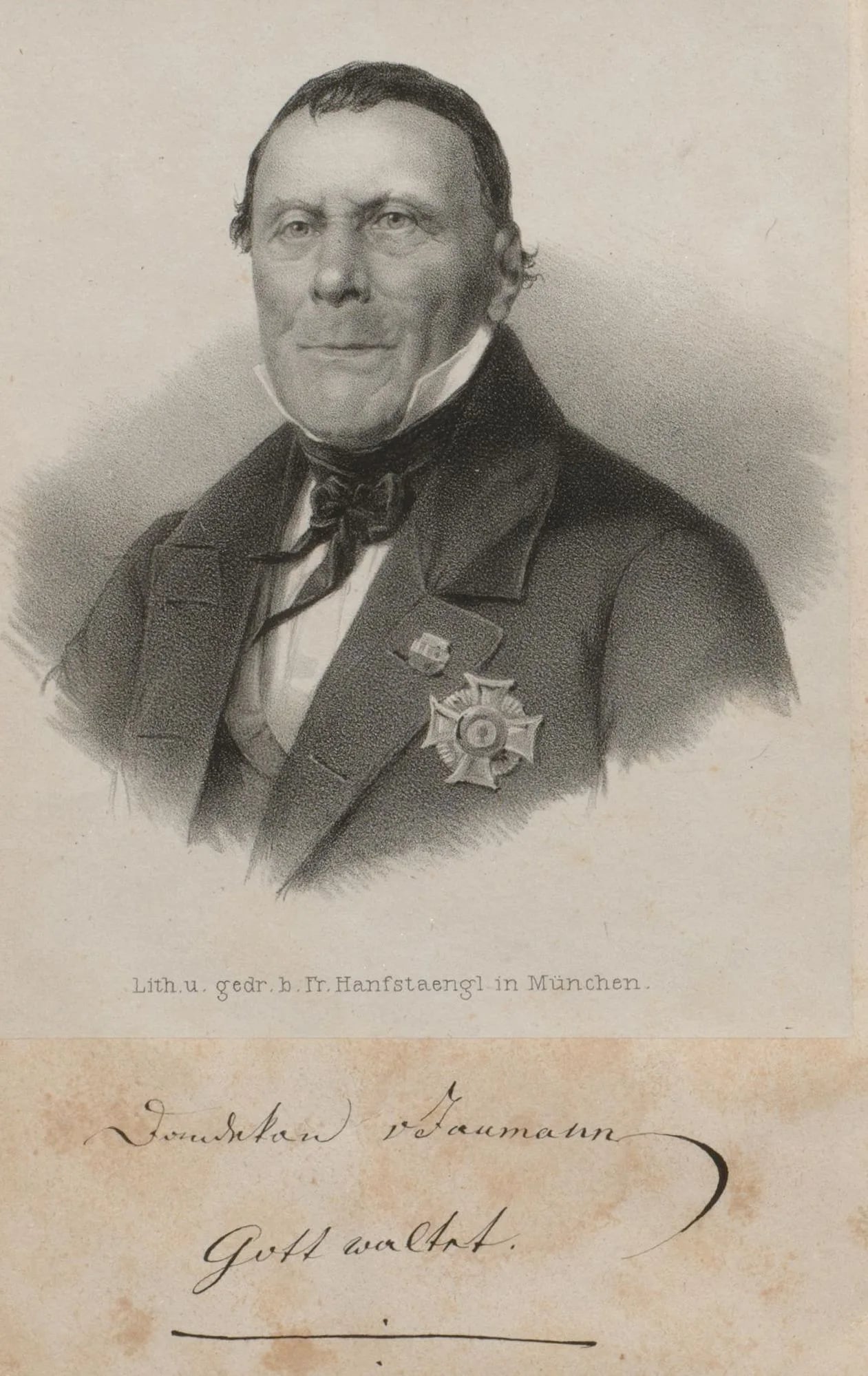 Porträt von Ignaz von Jaumann (1778–1862) – Gedenkseite