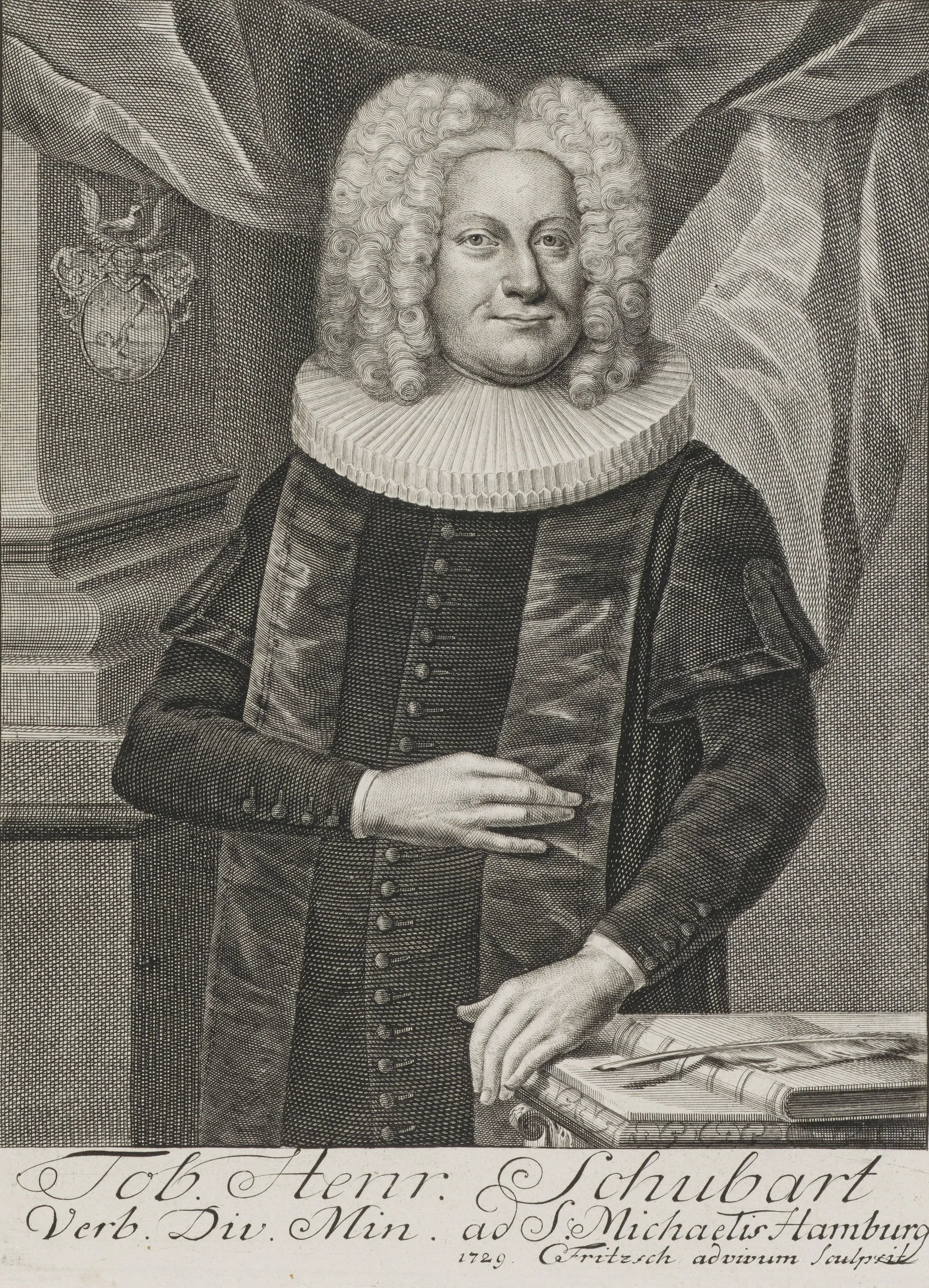 Porträt von Tobias Heinrich Schubart (1699–1747) – Gedenkseite
