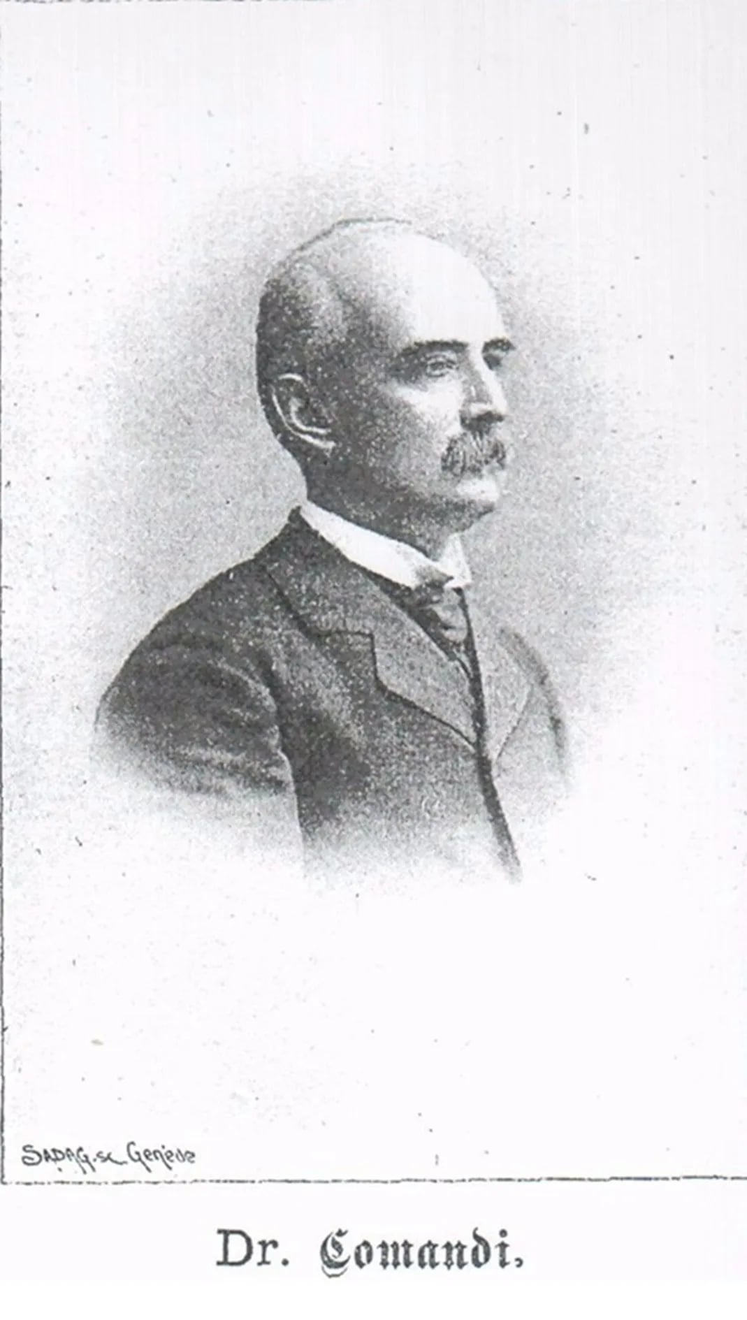 Porträt von Giuseppe Comandi (1844–1905) – Gedenkseite