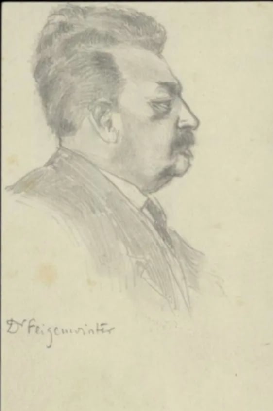 Porträt von Ernst Feigenwinter (1853–1919) – Gedenkseite
