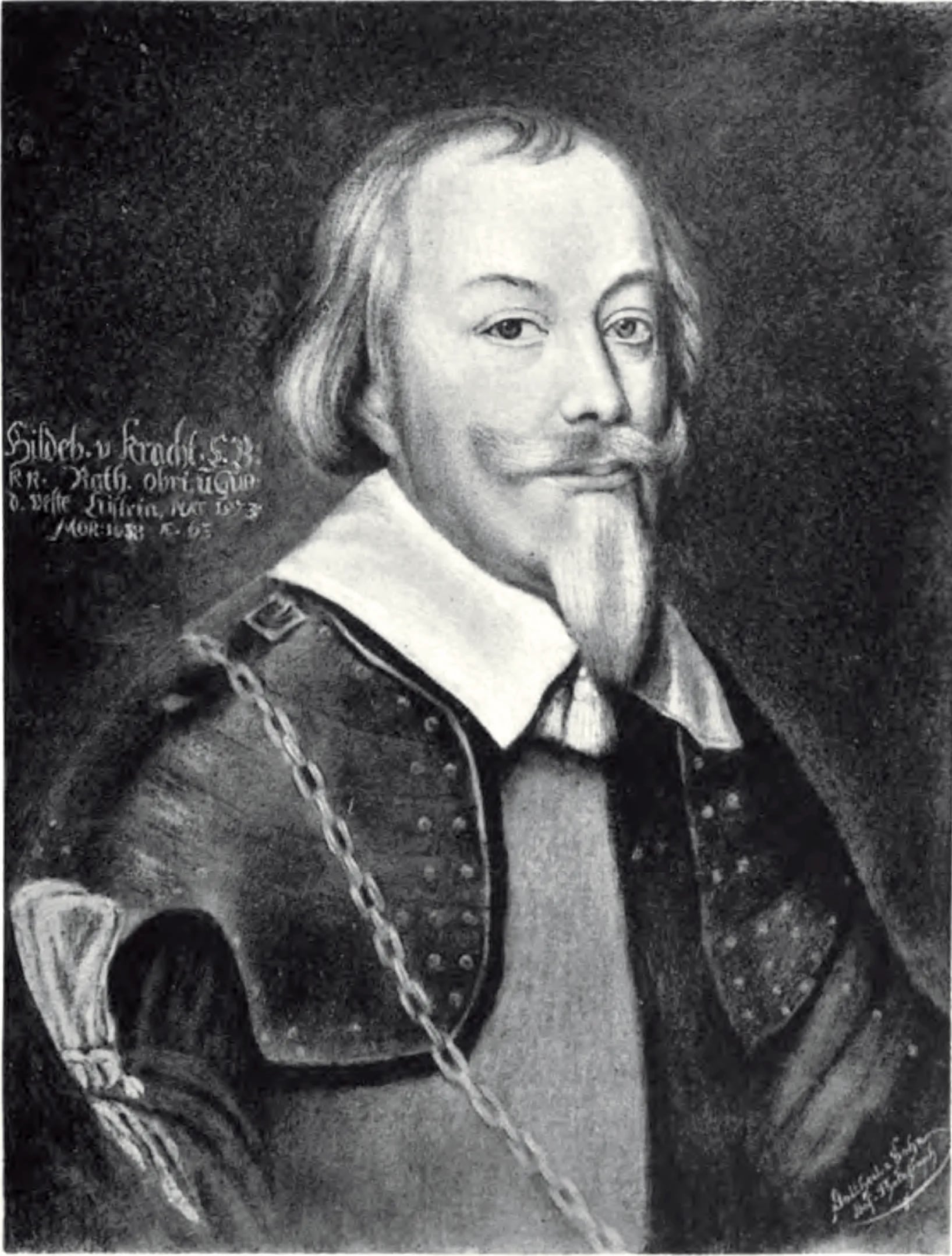 Porträt von Hildebrand von Kracht (1573–1638) – Gedenkseite