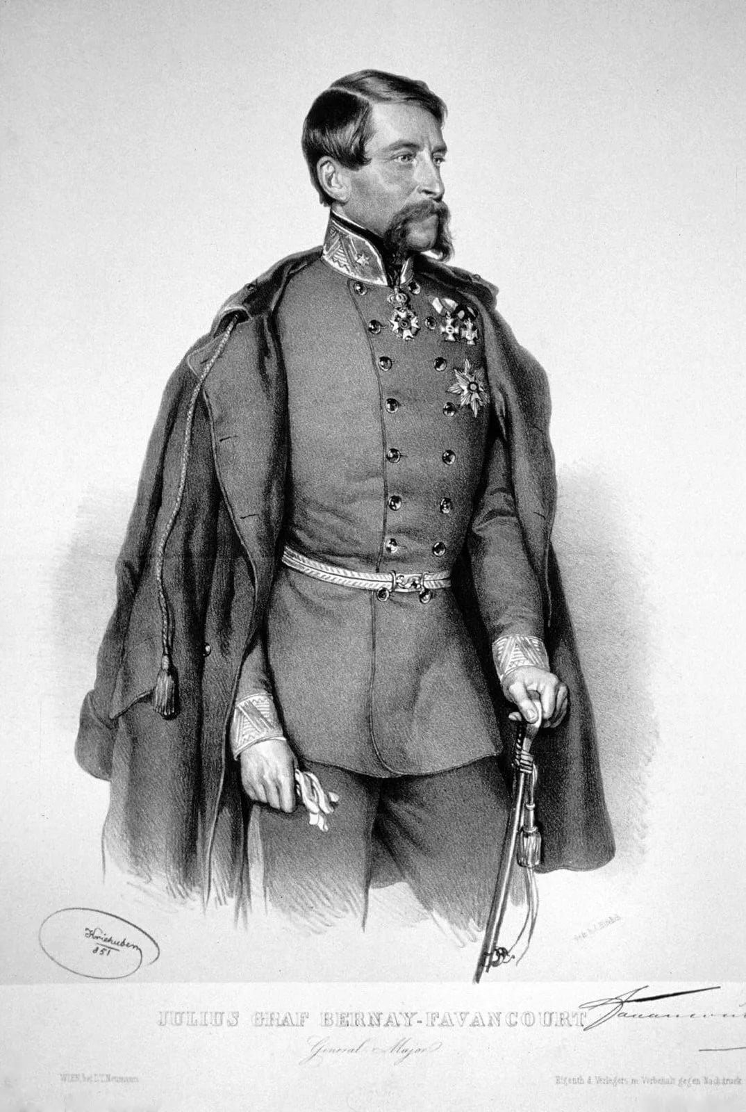 Portrait of Julius Joseph Bernay von Favancourt (1804–1880) – memorial page