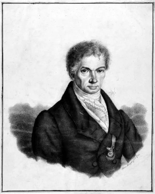 Porträt von Heinrich Gallus von Rinecker (1773–1852) – Gedenkseite