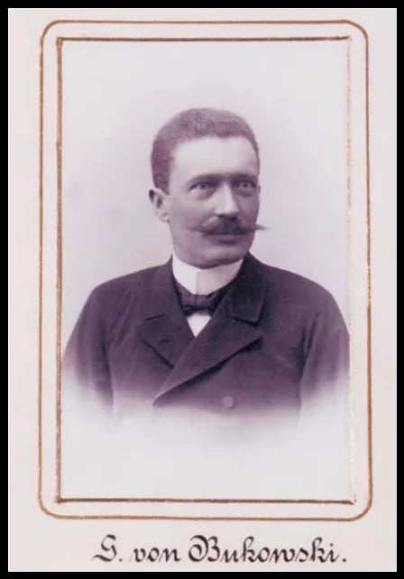 Porträt von Geza Bukowski von Stolzenburg (1858–1937) – Gedenkseite