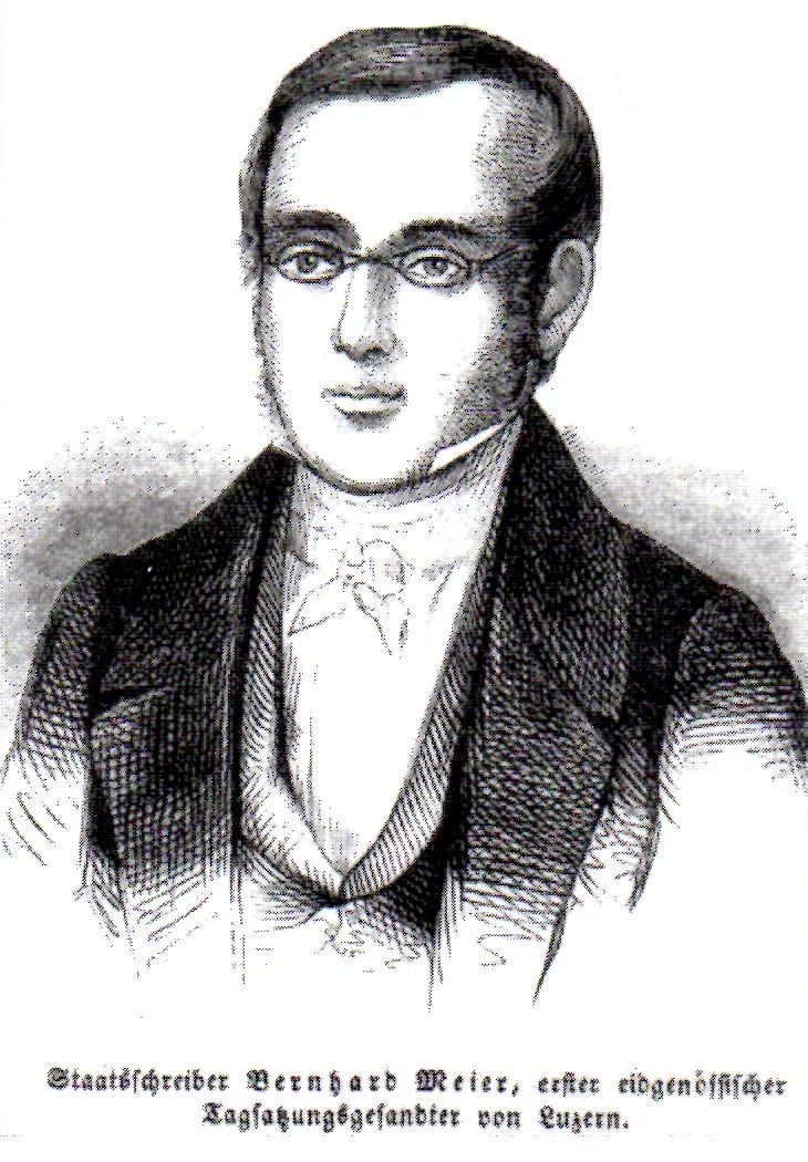 Porträt von Bernhard von Meyer (1810–1874) – Gedenkseite