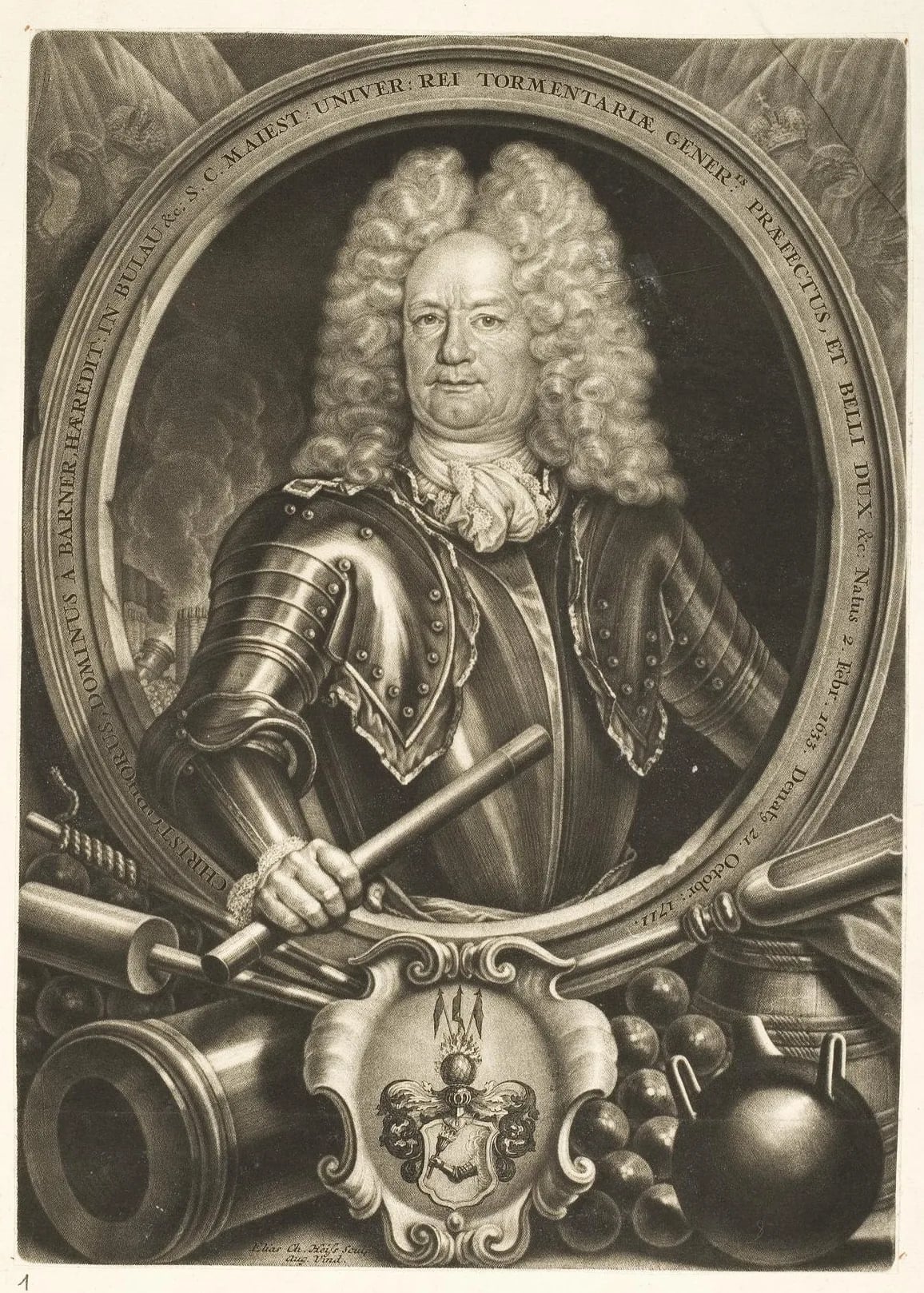 Porträt von Christoph von Barner (1633–1711) – Gedenkseite