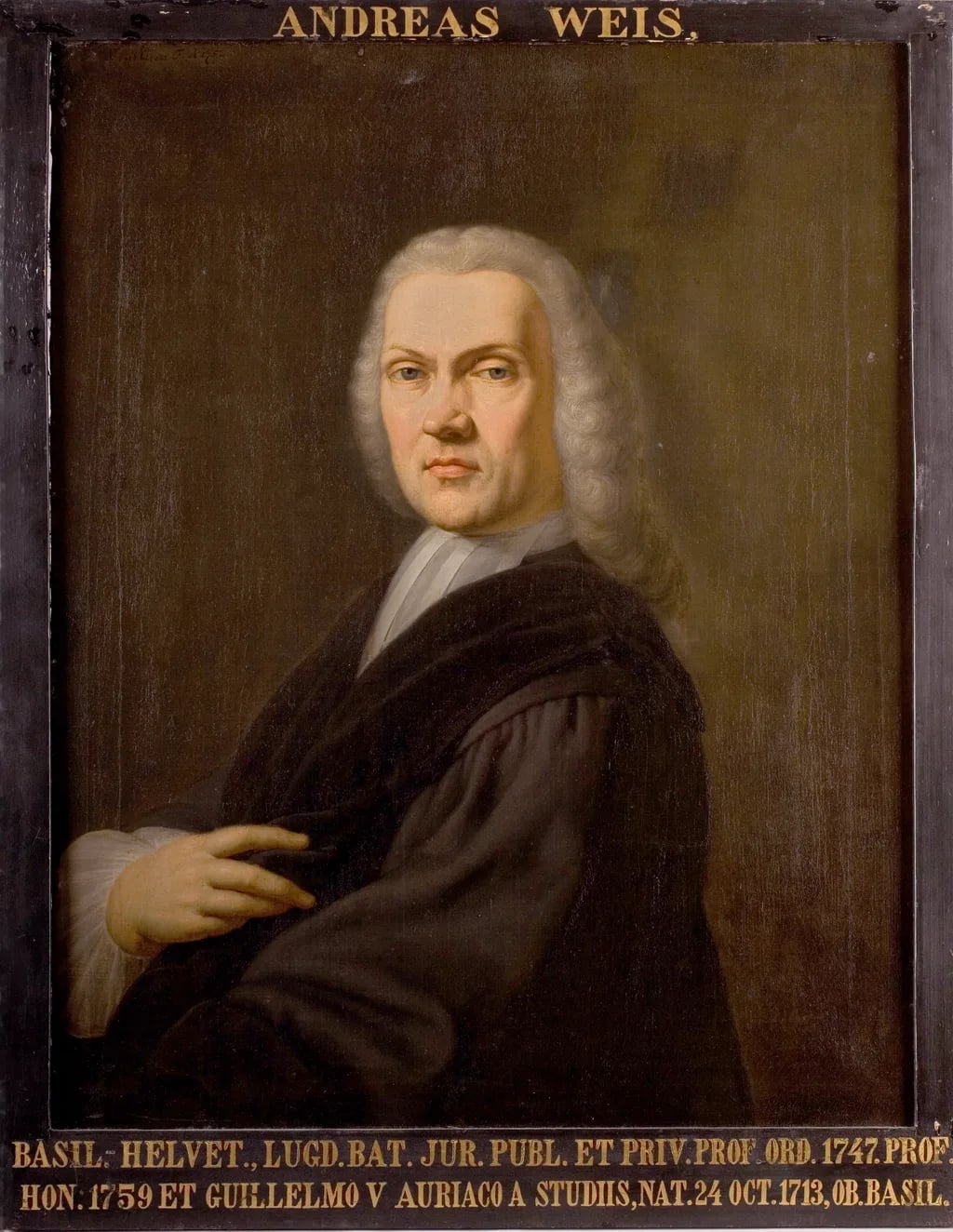 Porträt von Andreas Weiß (1713–1792) – Gedenkseite