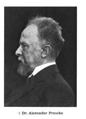 Porträt von Alexander Francke (1853–1925) – Gedenkseite