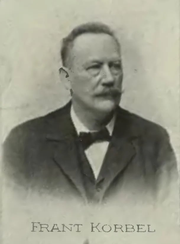 Porträt von František Korbel (1831–1920) – Gedenkseite