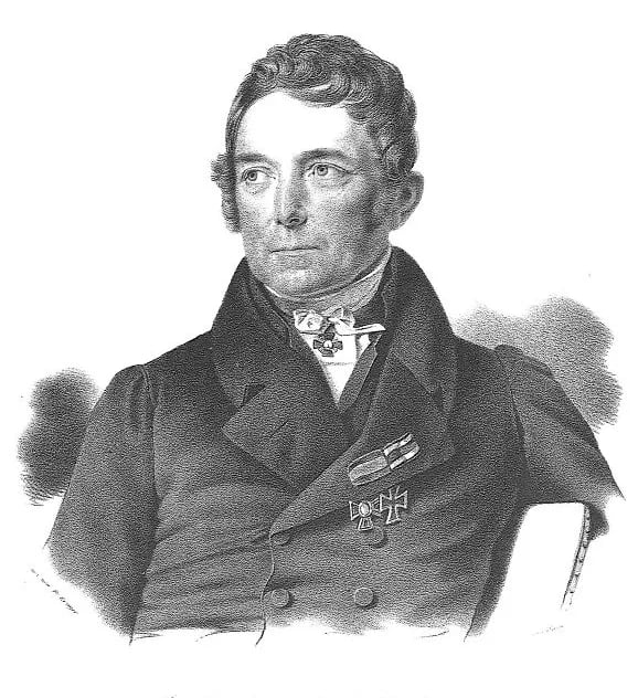Porträt von Johann Karl von Horlacher (1769–1852) – Gedenkseite