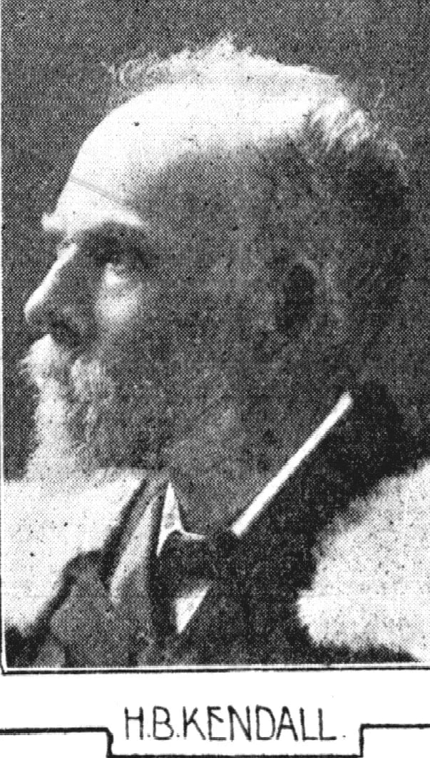 Portrait of Holliday Bickerstaffe Kendall (1844–1919) – memorial page