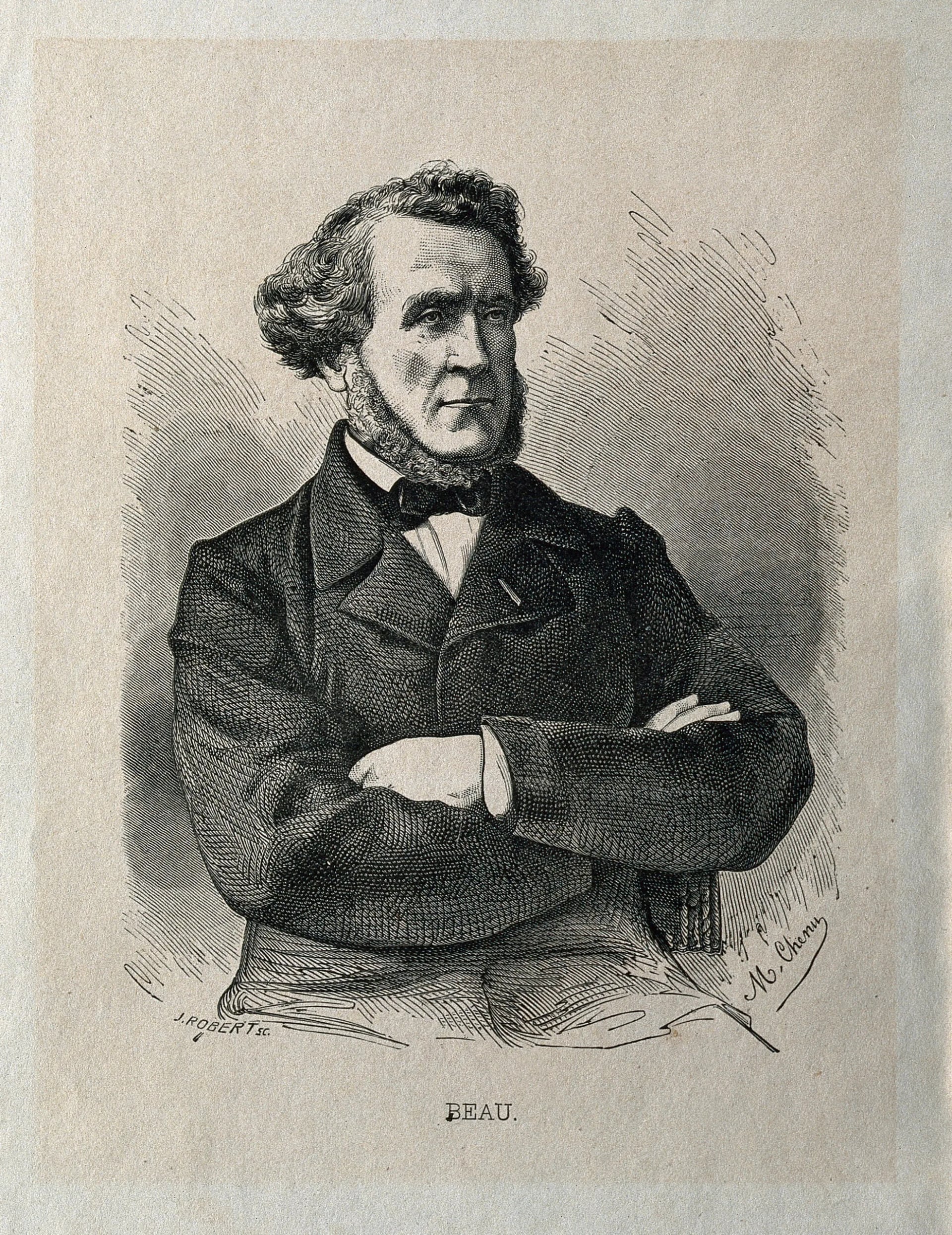 Porträt von Joseph Honoré Simon Beau (1806–1865) – Gedenkseite