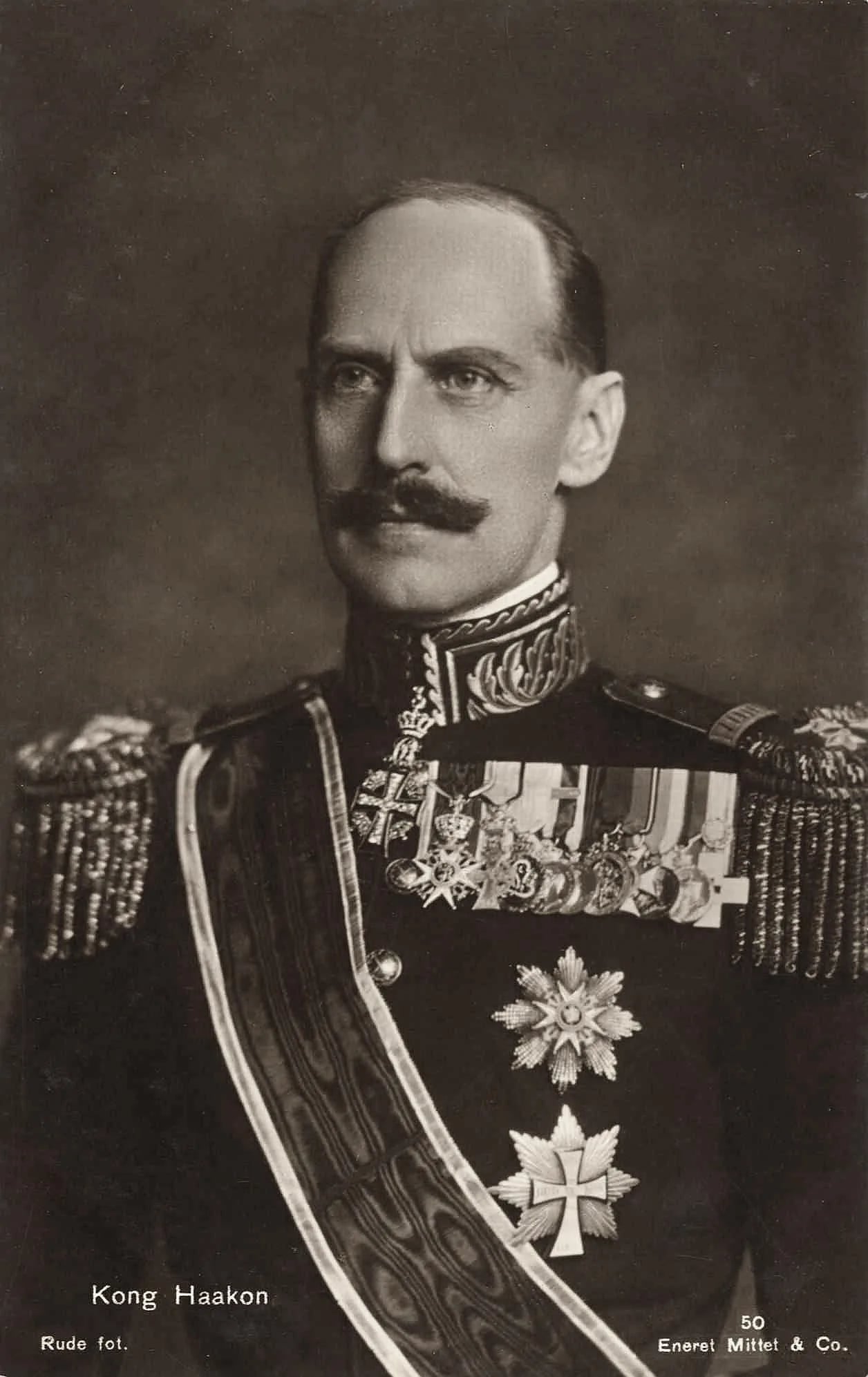 Portrait of Haakon VII. (1872–1957) – memorial page