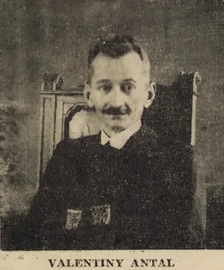 Porträt von Antal Valentiny (1883–1948) – Gedenkseite