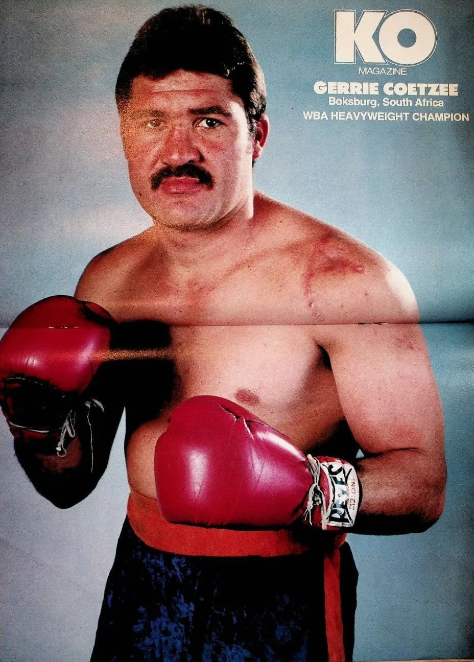 Portrait of Gerrie Coetzee (1955–2023) – memorial page