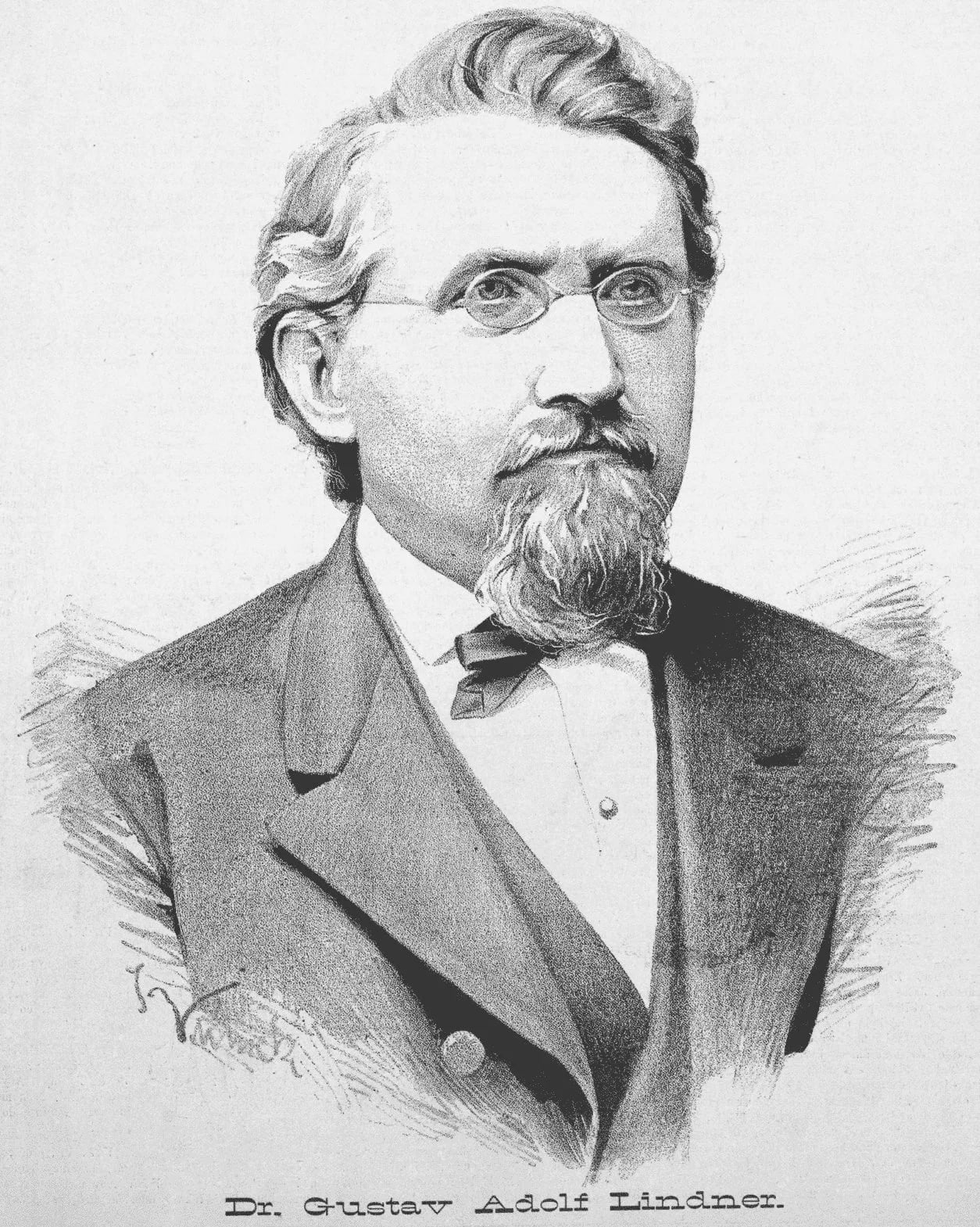 Porträt von Gustav Adolf Lindner (1828–1887) – Gedenkseite