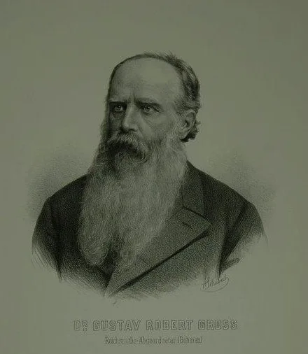 Portrait of Gustav Robert Groß (1823–1890) – memorial page