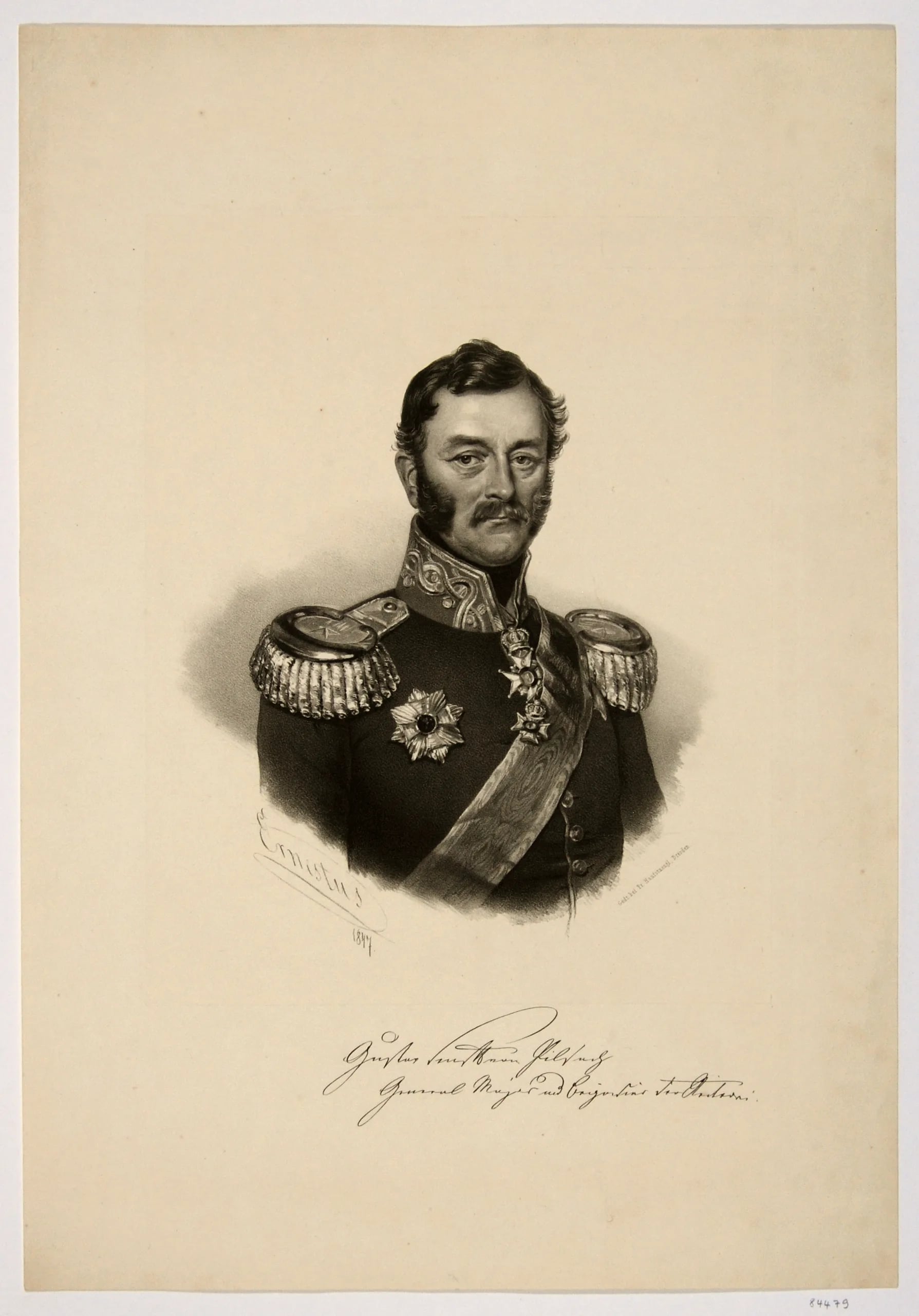 Portrait of Gustav Senfft von Pilsach (1790–1867) – memorial page
