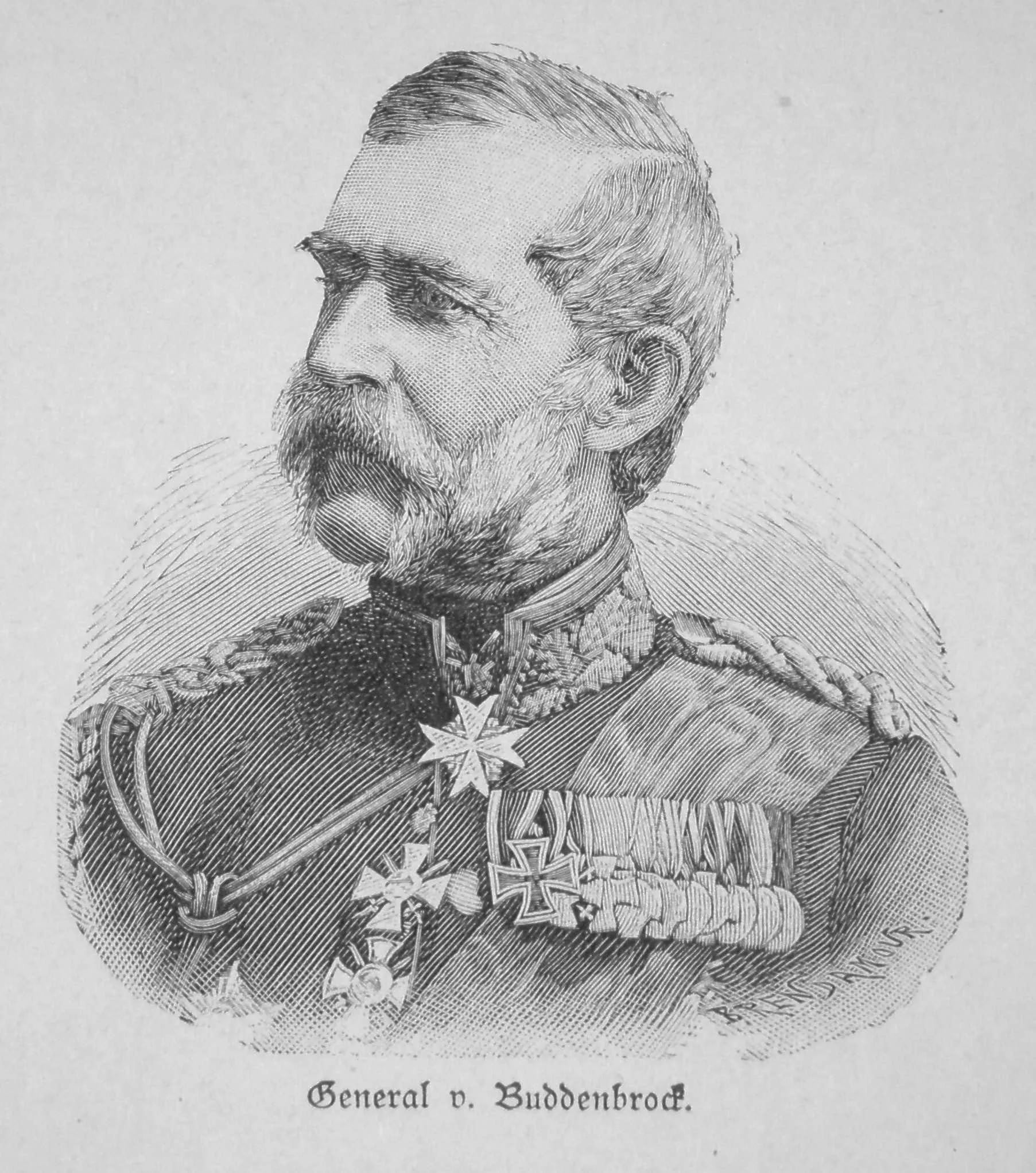 Portrait of Gustav von Buddenbrock (1810–1895) – memorial page