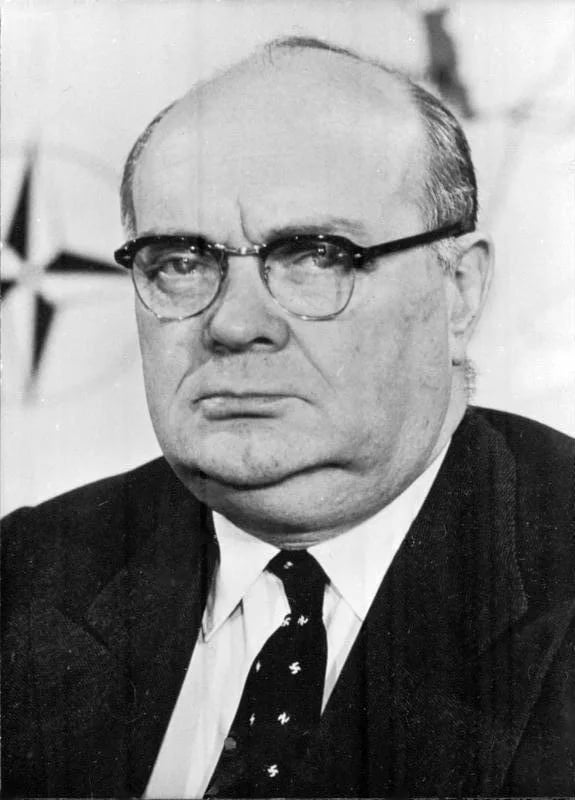 Portrait of Paul-Henri Spaak (1899–1972) – memorial page