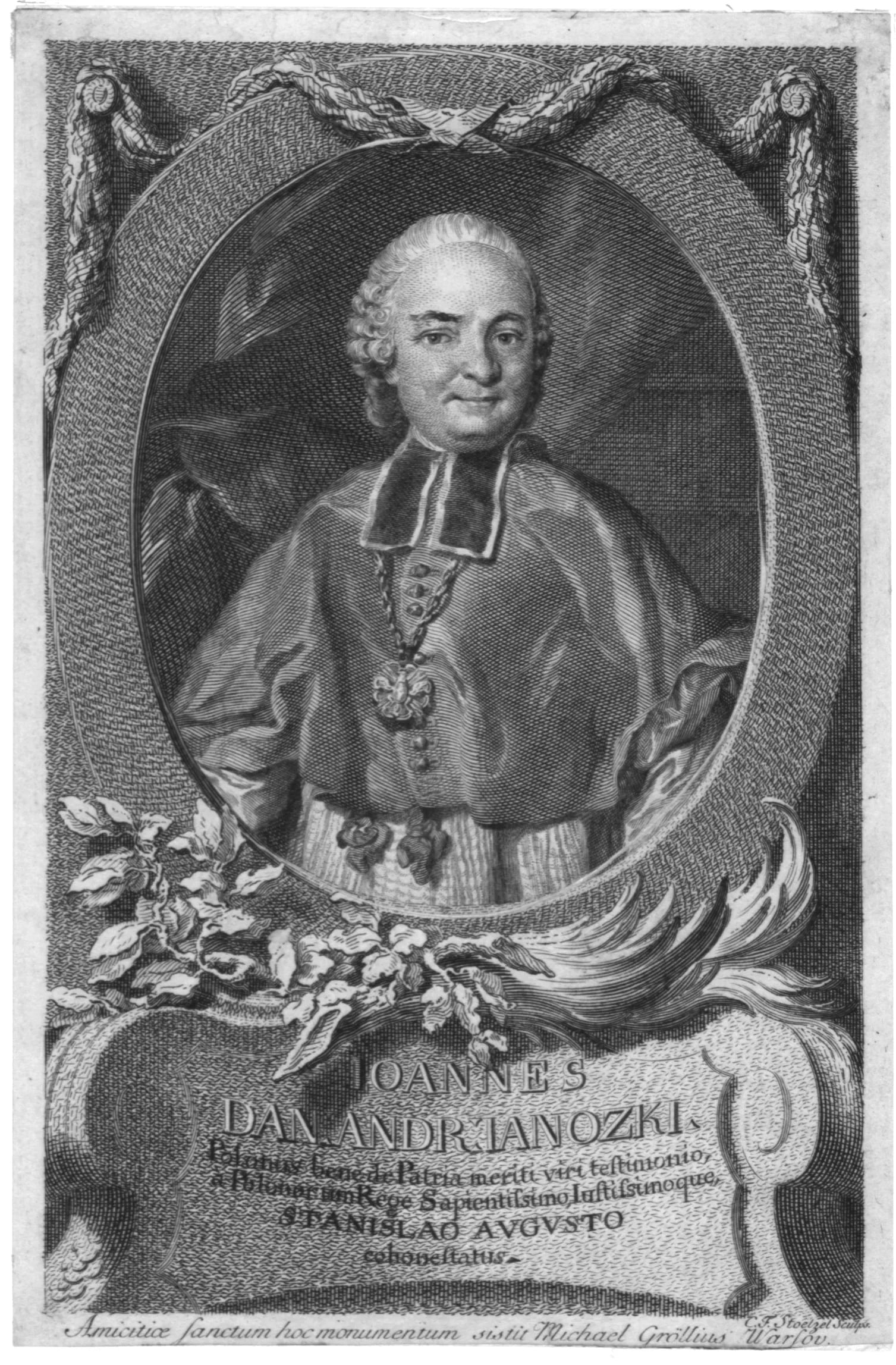 Porträt von Jan Daniel Janocki (1720–1786) – Gedenkseite