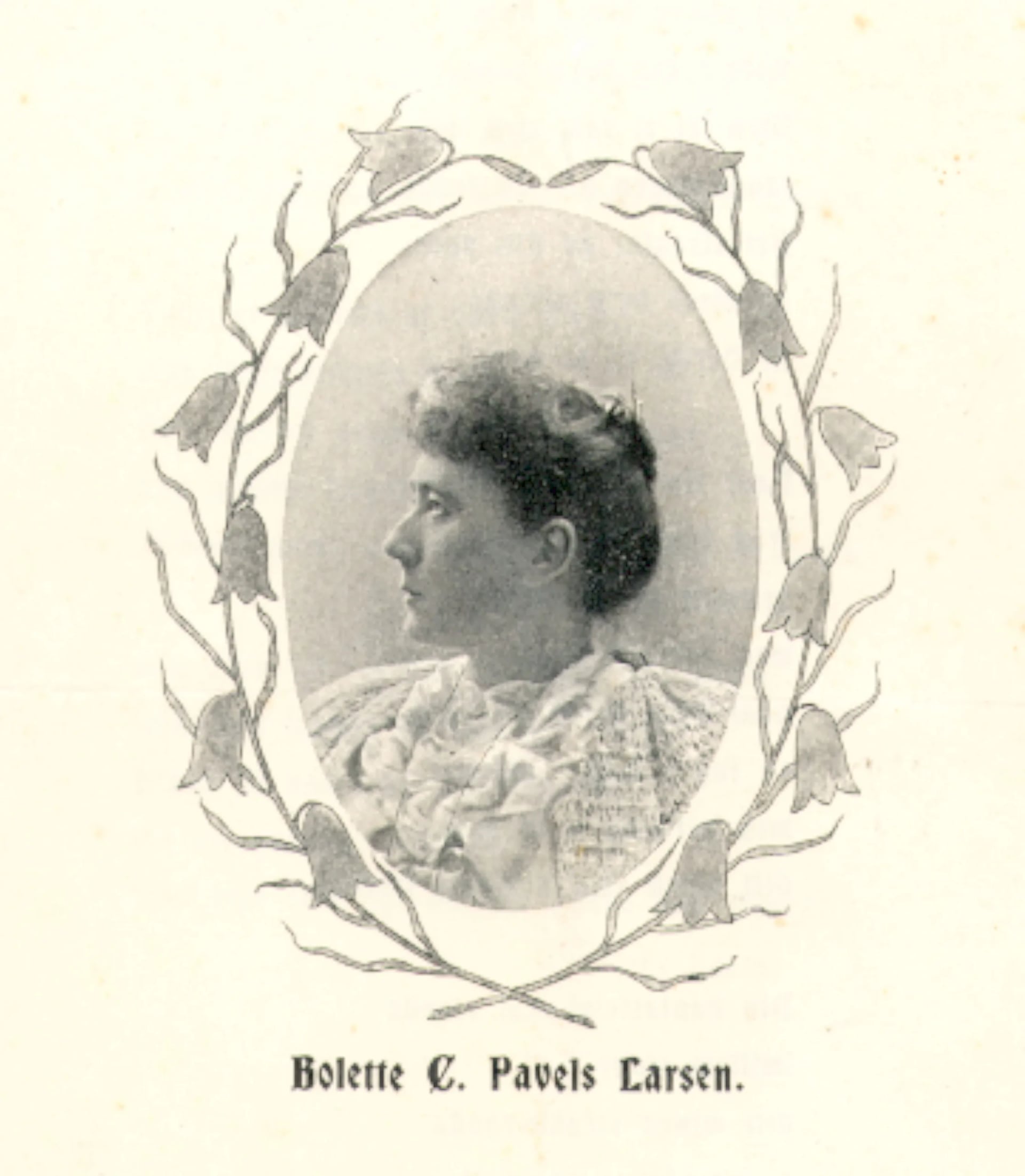 Portrait of Bolette Christine Pavels Larsen (1847–1904) – memorial page