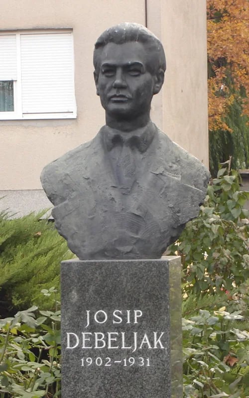 Porträt von Josip Debeljak (1902–1931) – Gedenkseite