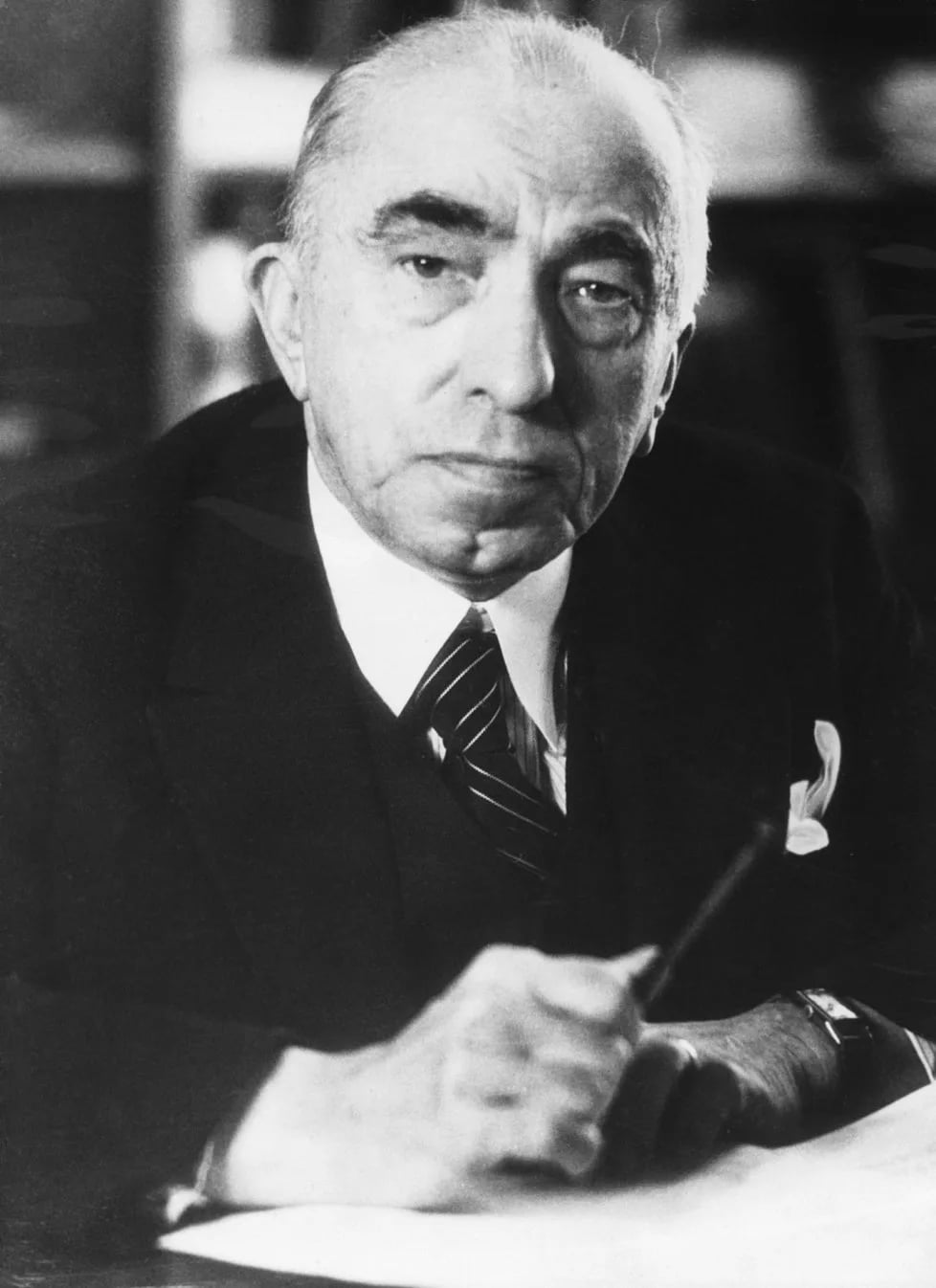 Porträt von Emil Hácha (1872–1945) – Gedenkseite