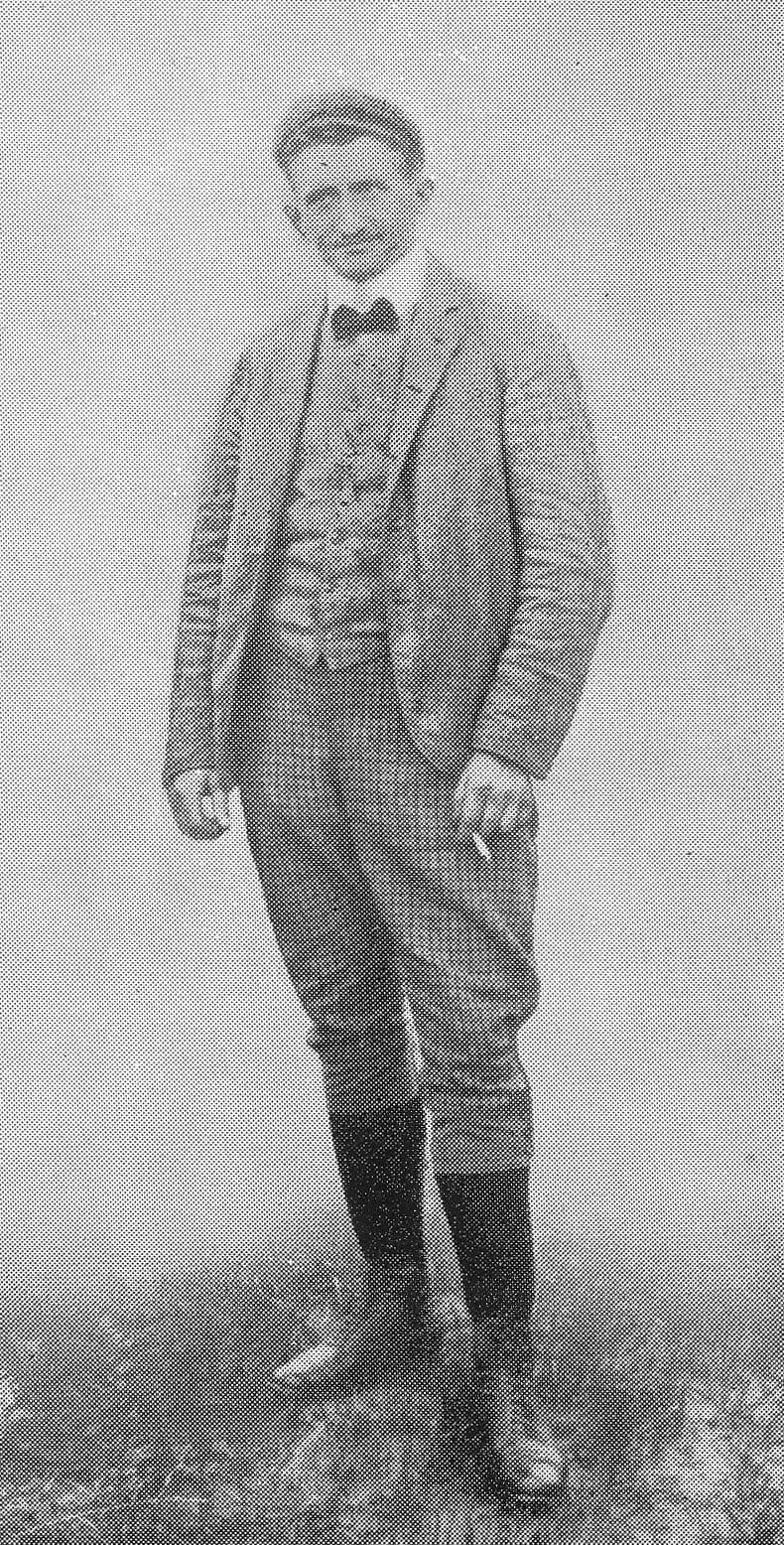 Porträt von Josef Schwarzer (1881–1908) – Gedenkseite