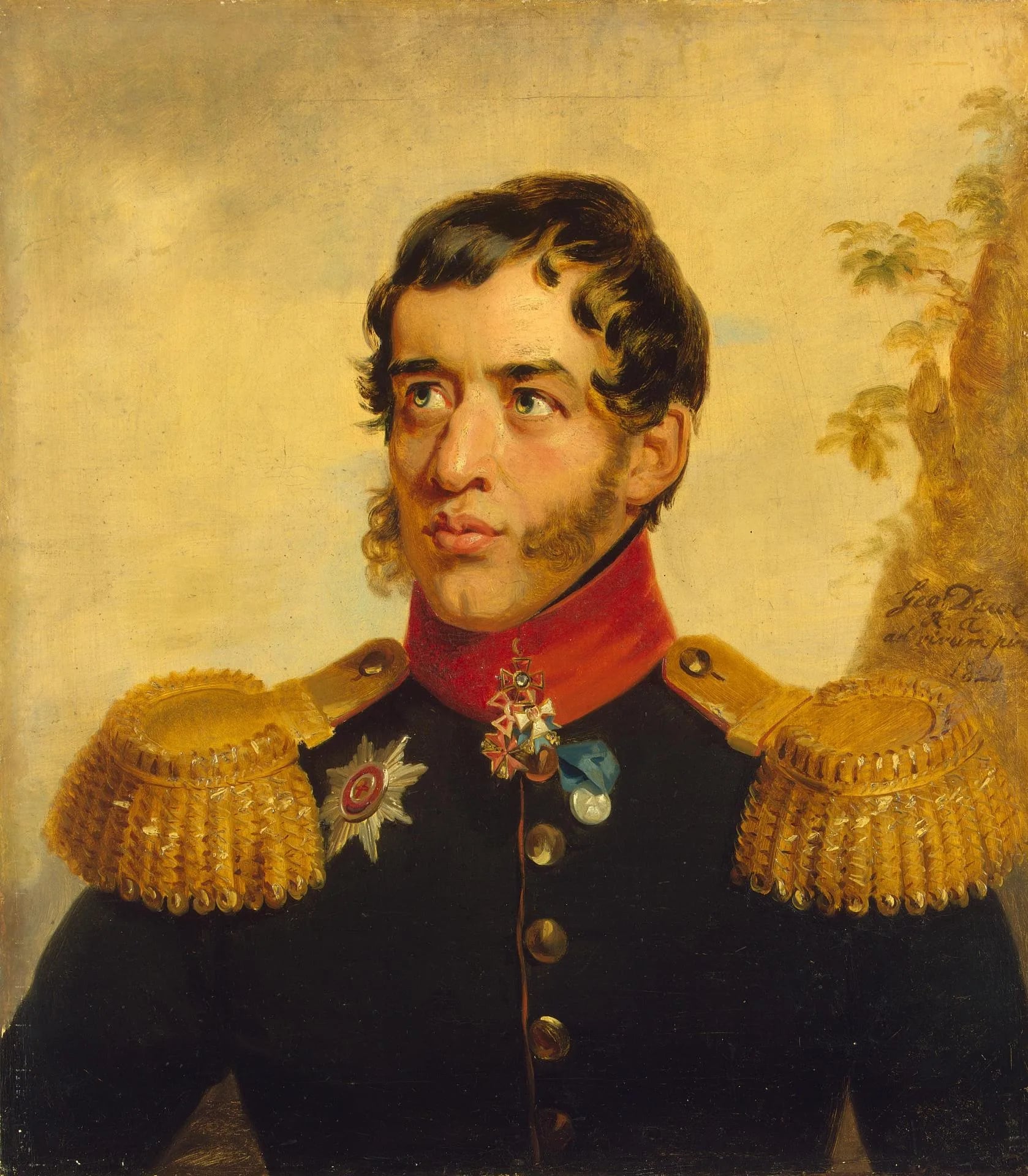 Porträt von Sergei Grigorjewitsch Wolkonski (1788–1865) – Gedenkseite