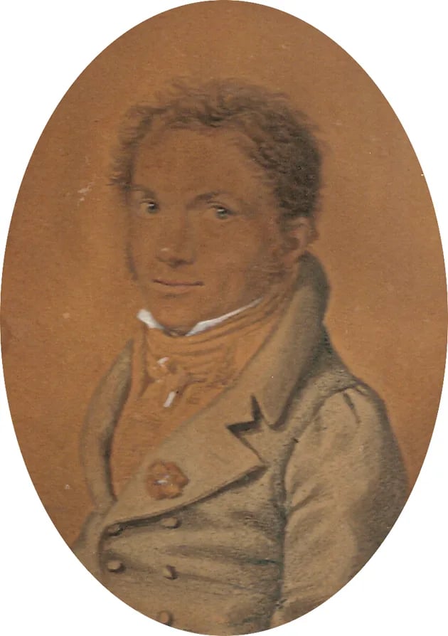 Porträt von Karl Friedrich Anton von Conta (1778–1850) – Gedenkseite