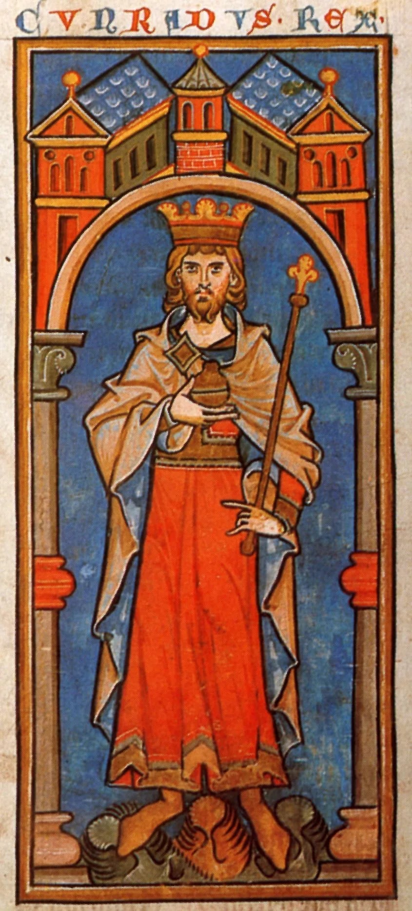 Porträt von Konrad III. (1093–1152) – Gedenkseite