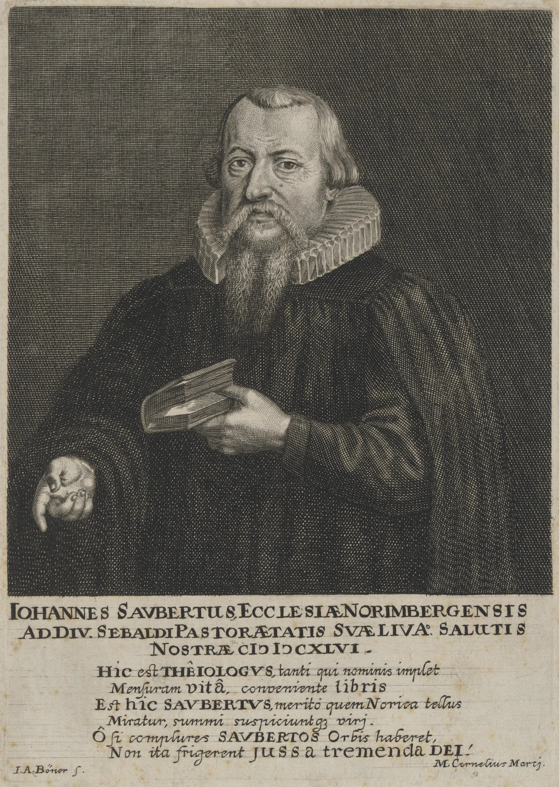 Porträt von Johannes Saubert der Ältere (1592–1646) – Gedenkseite
