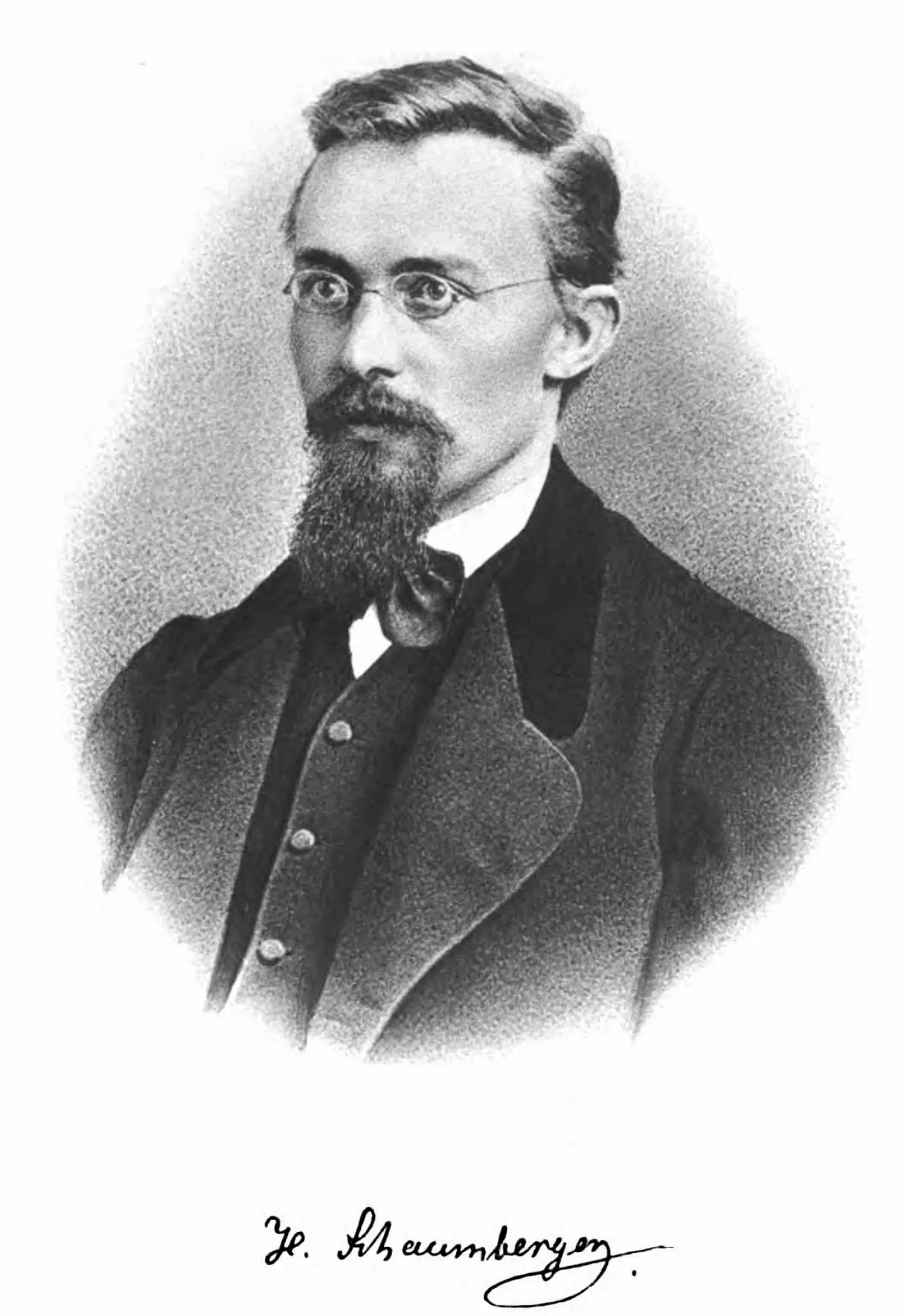 Porträt von Heinrich Schaumberger (1843–1874) – Gedenkseite
