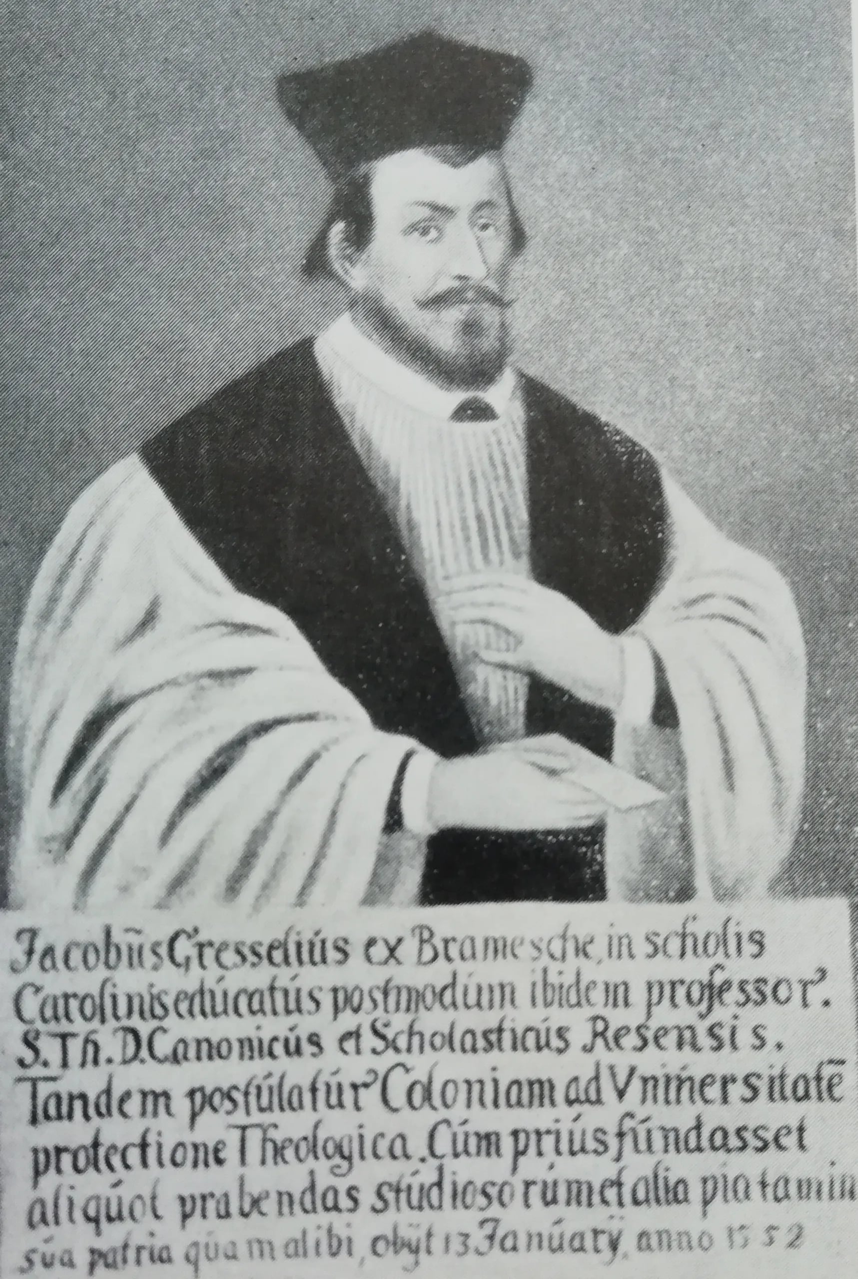 Porträt von Jakobus Greselius (1483–1552) – Gedenkseite