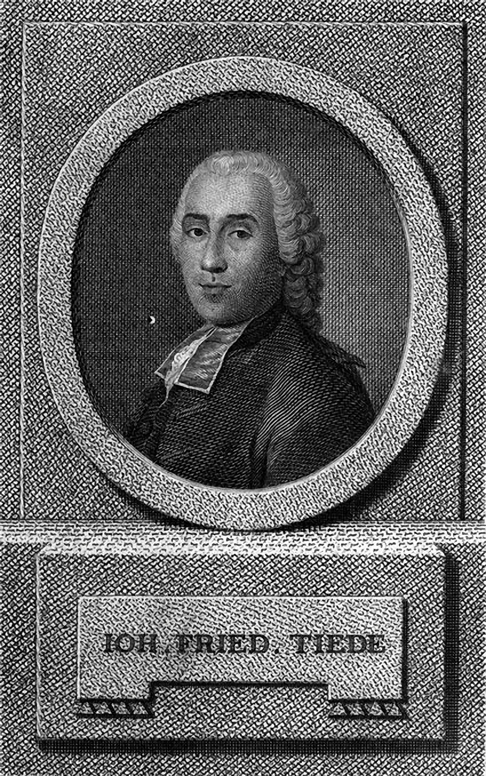 Portrait of Johann Friedrich Tiede (1732–1796) – memorial page