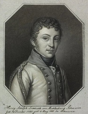 Porträt von Adolf zu Mecklenburg (1785–1821) – Gedenkseite