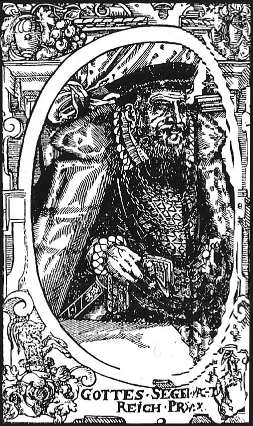 Porträt von Balthasar Moser von Filseck und Weilerberg (1525–1595) – Gedenkseite